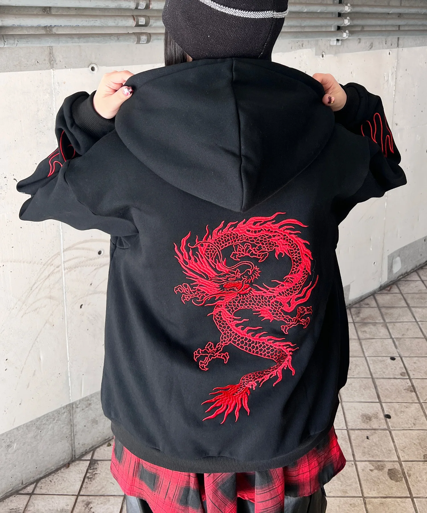 ドラゴン刺繍ビッグパーカー - Image 12