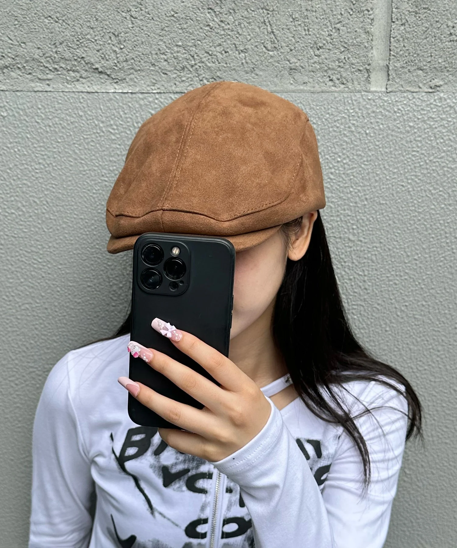 合皮起毛ハンチング - Image 3