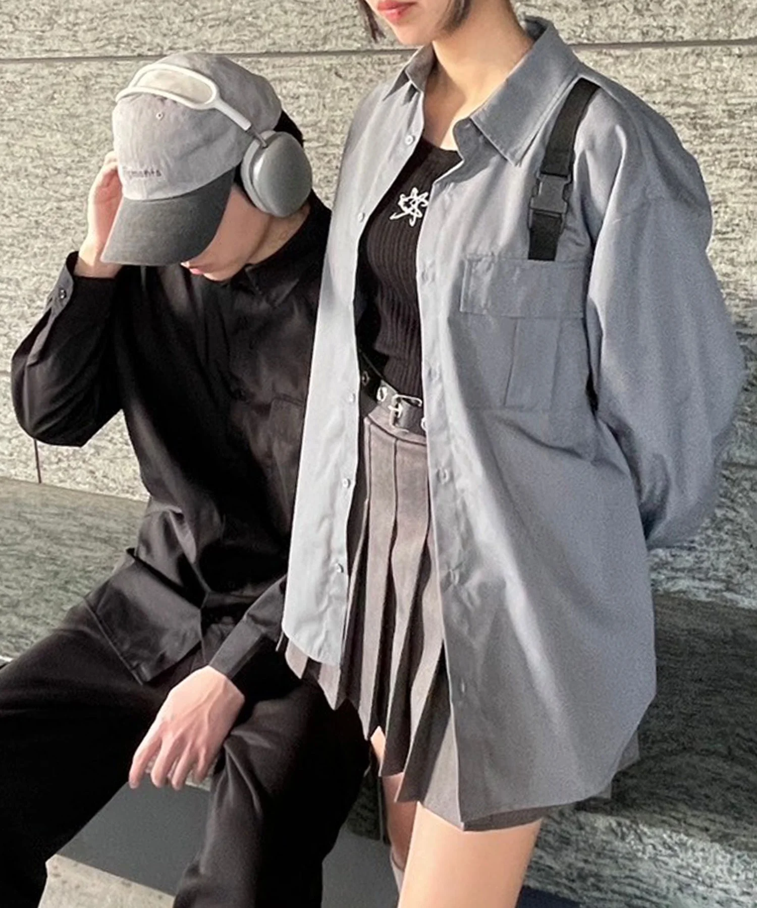 ベルト付きチェーンプリーツミニスカート - Image 17