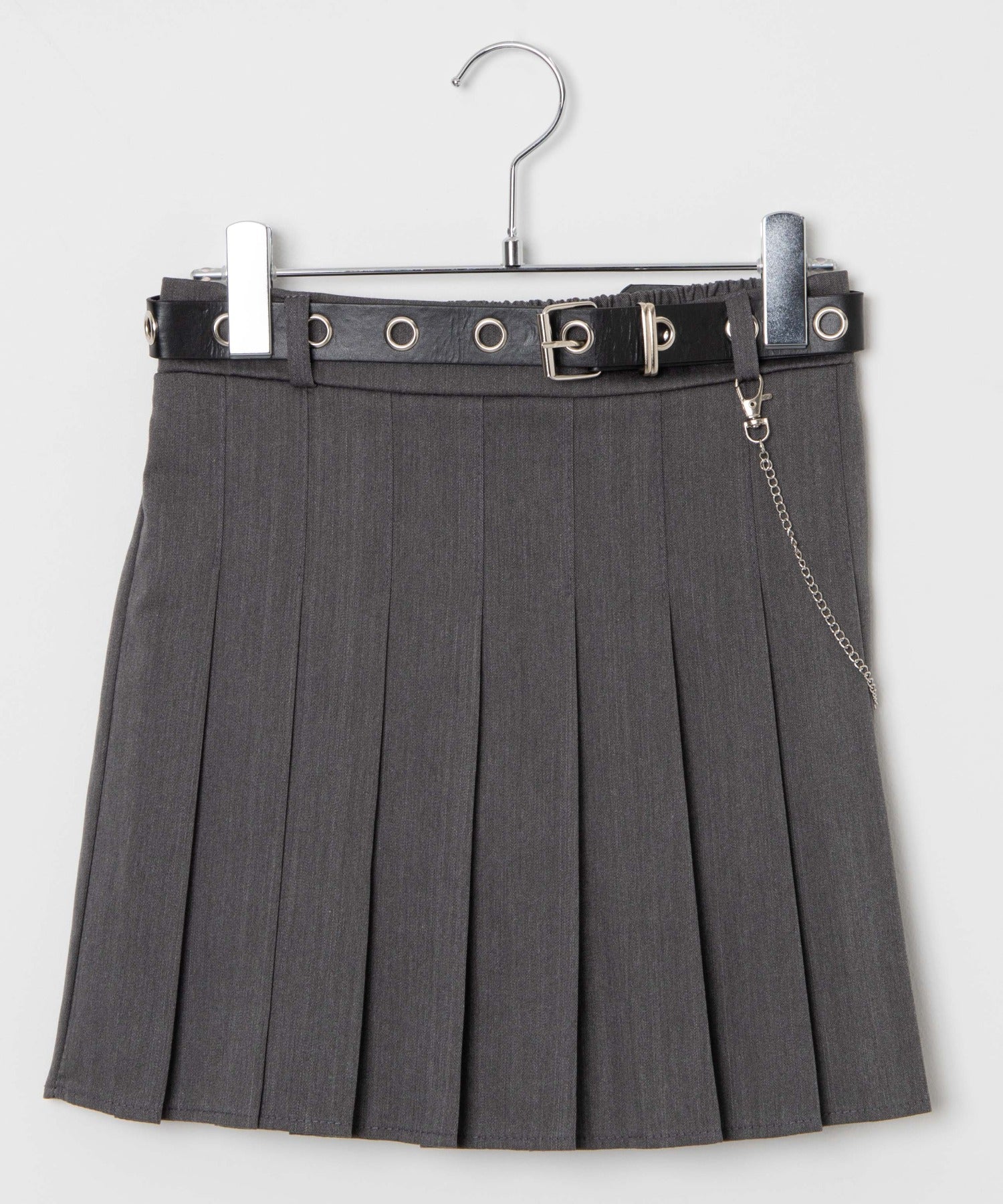 ベルト付きチェーンプリーツミニスカート - Image 18