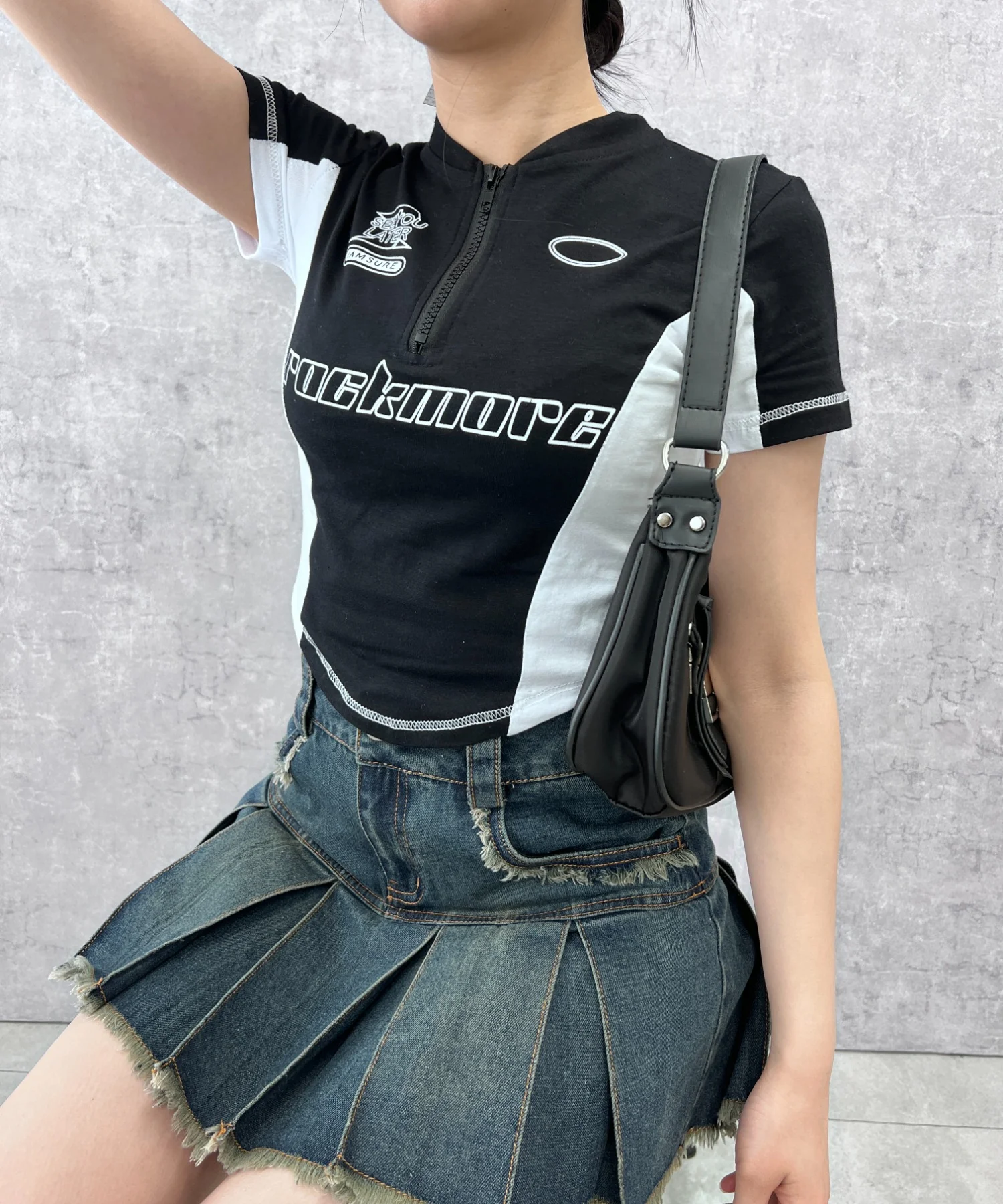 プリーツヘムフリンジデニムミニスカート - Image 22