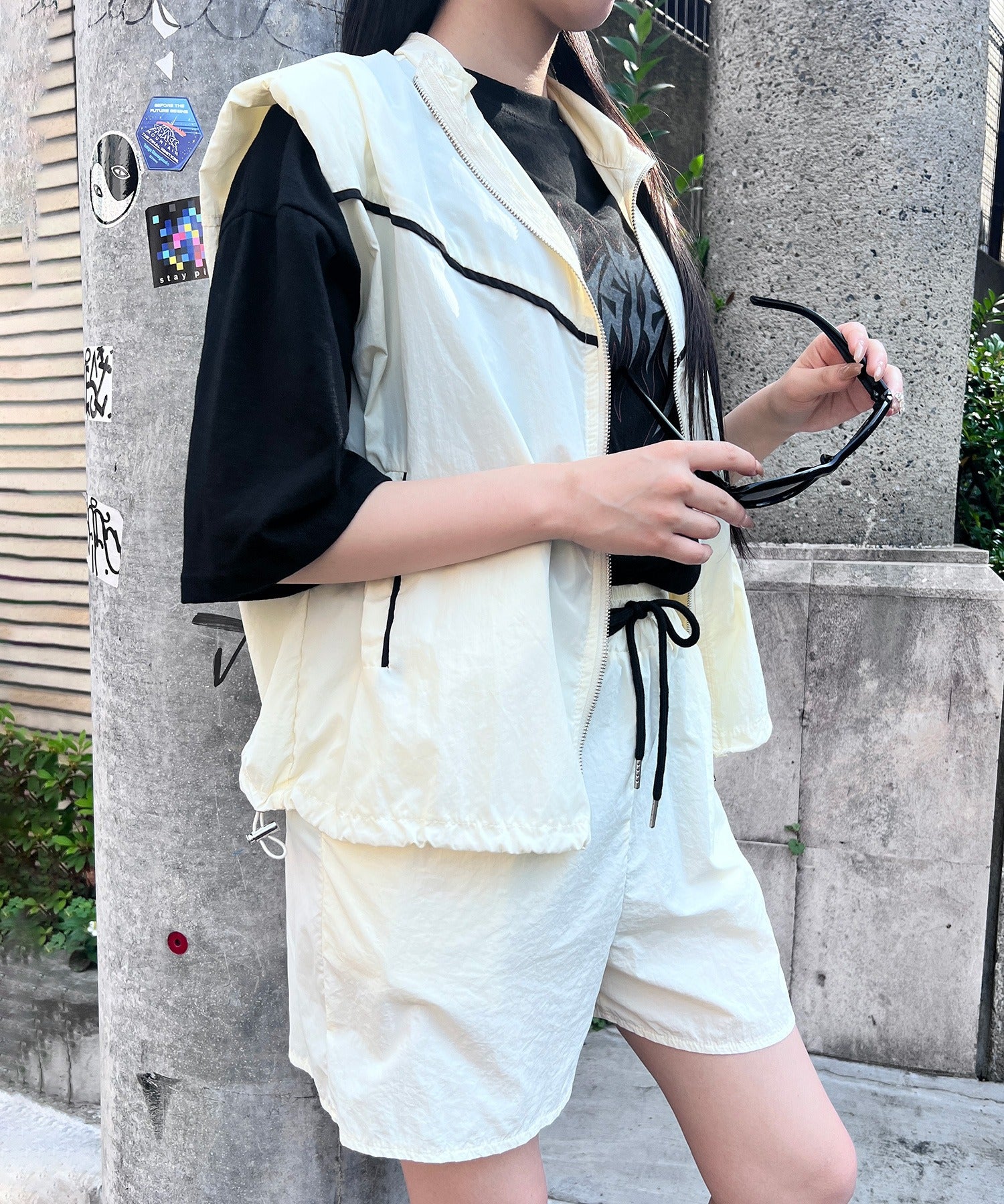ノースリーブナイロンジャケットセットアップ - Image 3