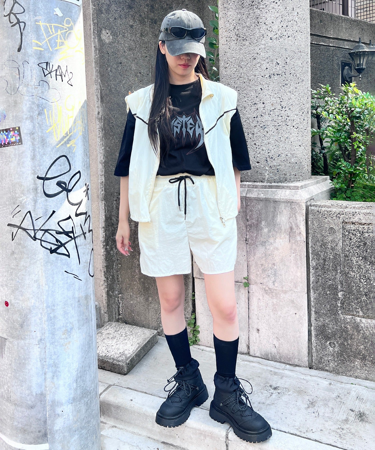 ノースリーブナイロンジャケットセットアップ - Image 4
