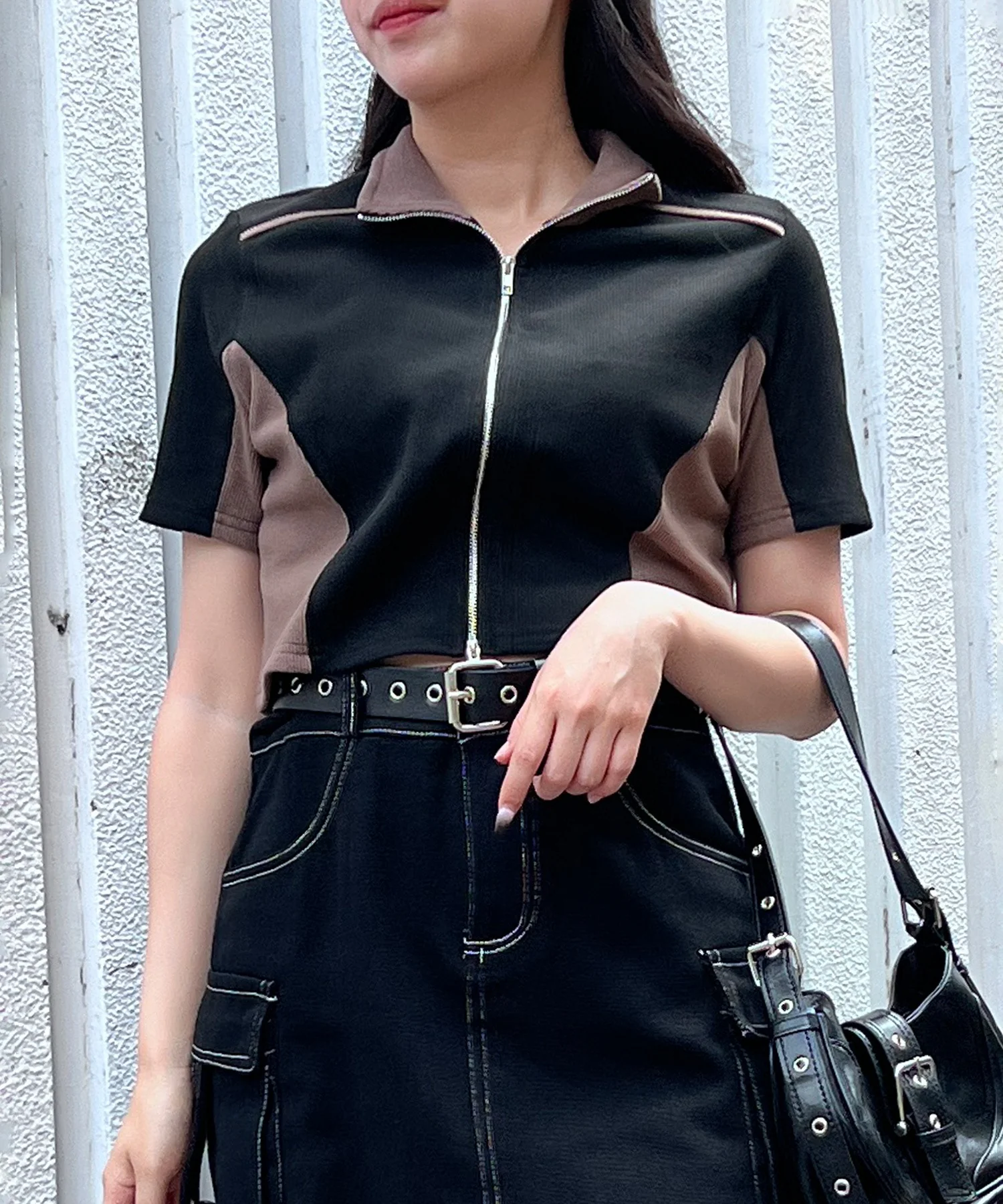 バイカラートラックトップス - Image 4