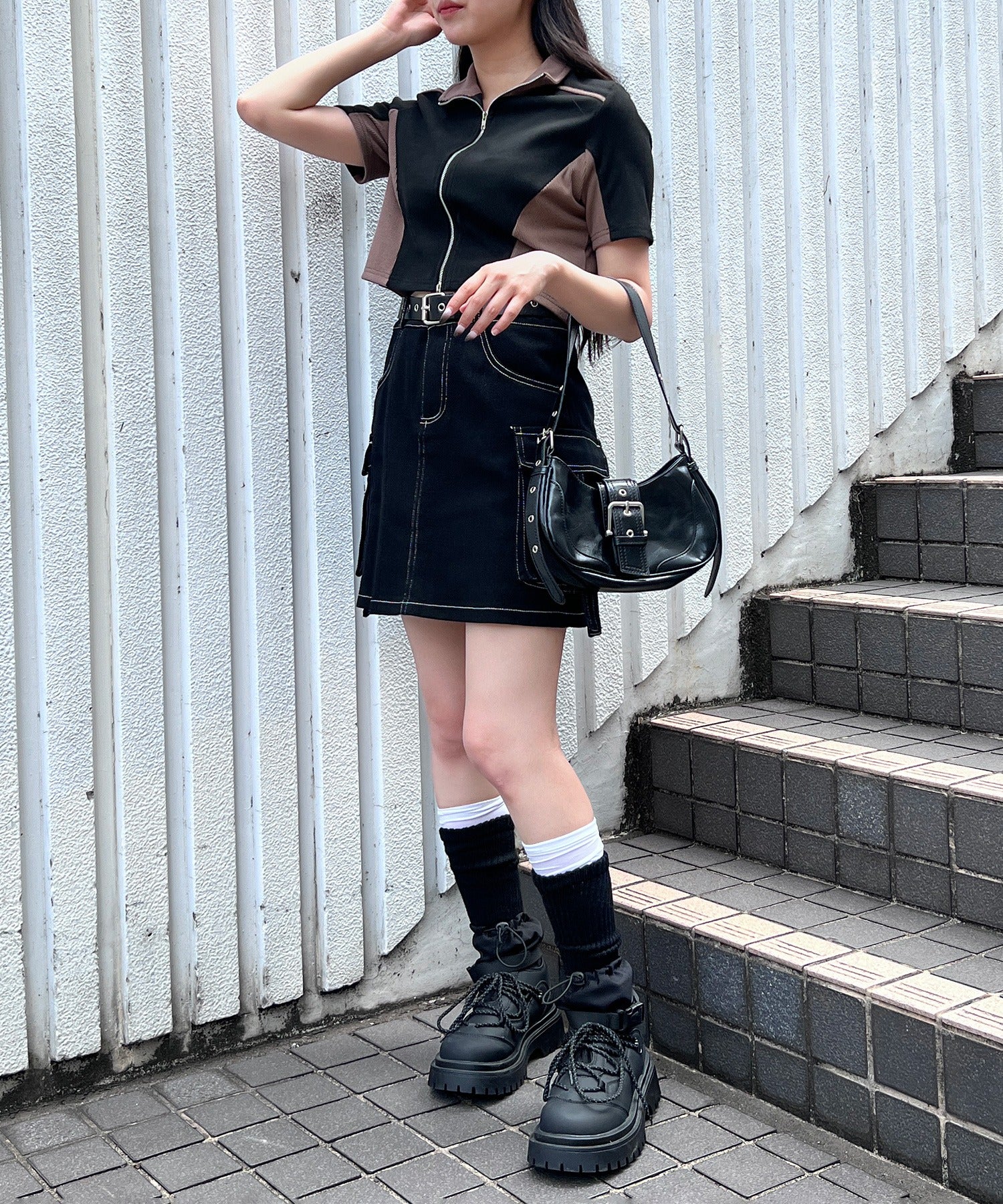 バイカラートラックトップス - Image 6