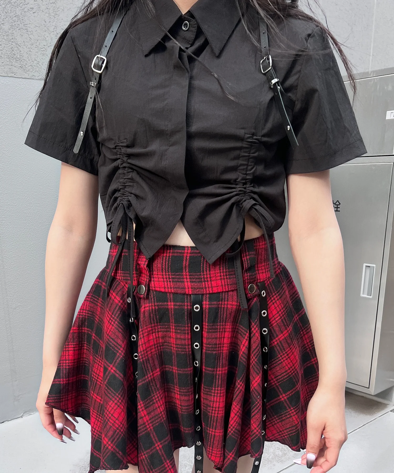 ドロストパンクショートスリーブシャツ - Image 6