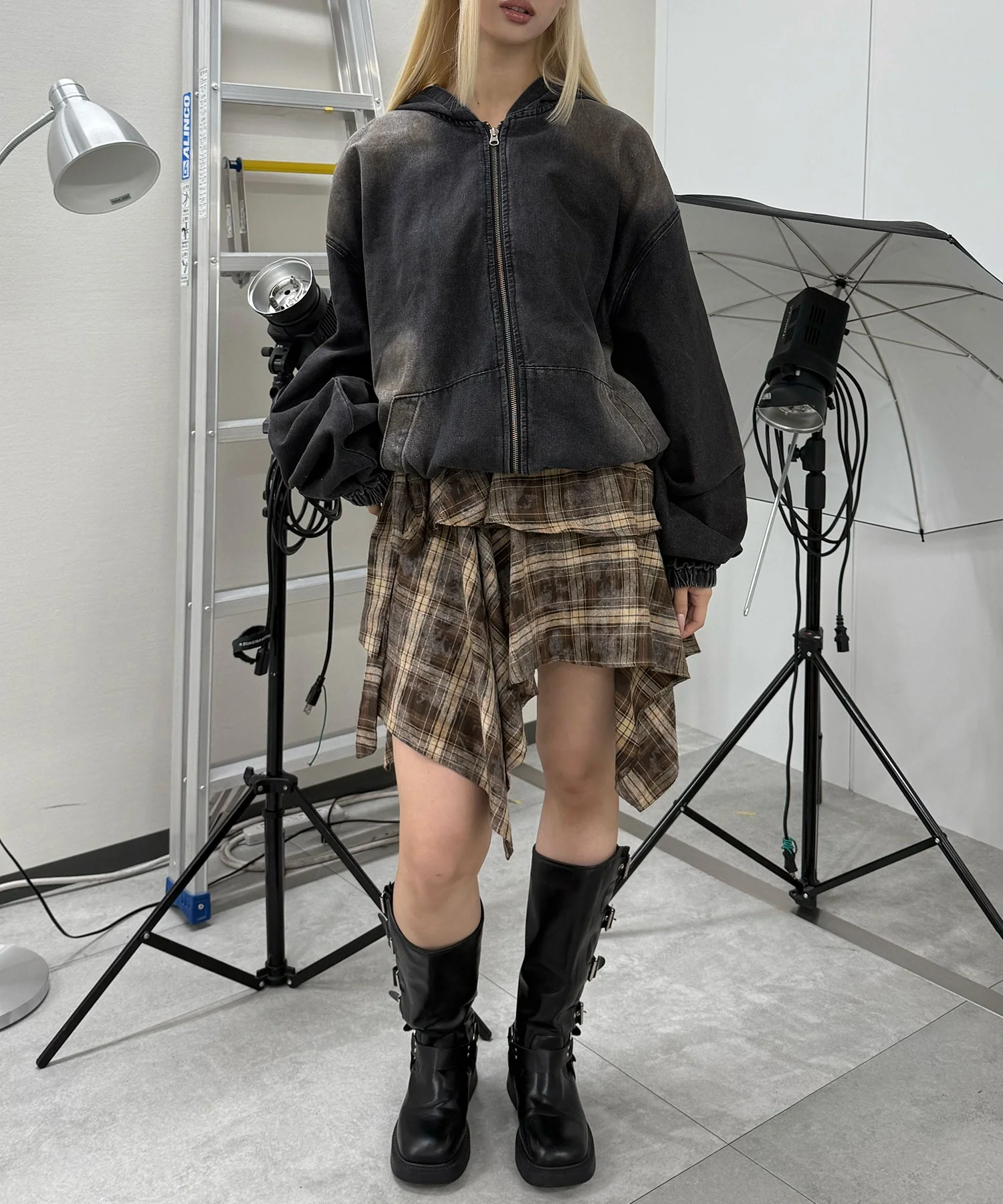 ダスティフードデニムブルゾン - Image 5