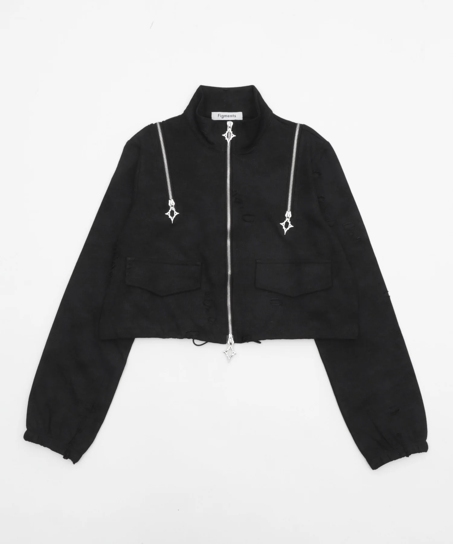 クロップドショルダーZIPトップ - Image 11