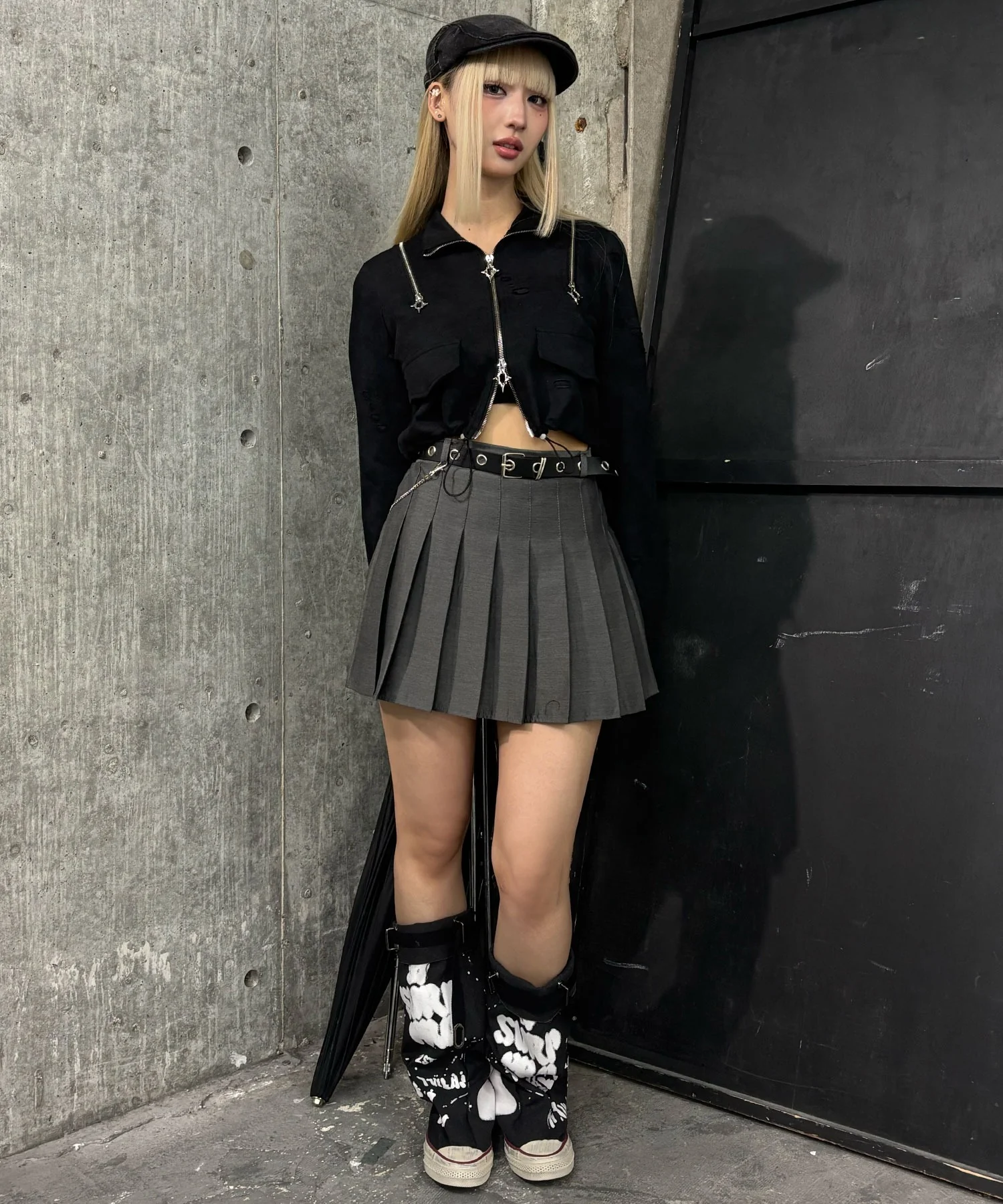 クロップドショルダーZIPトップ - Image 6