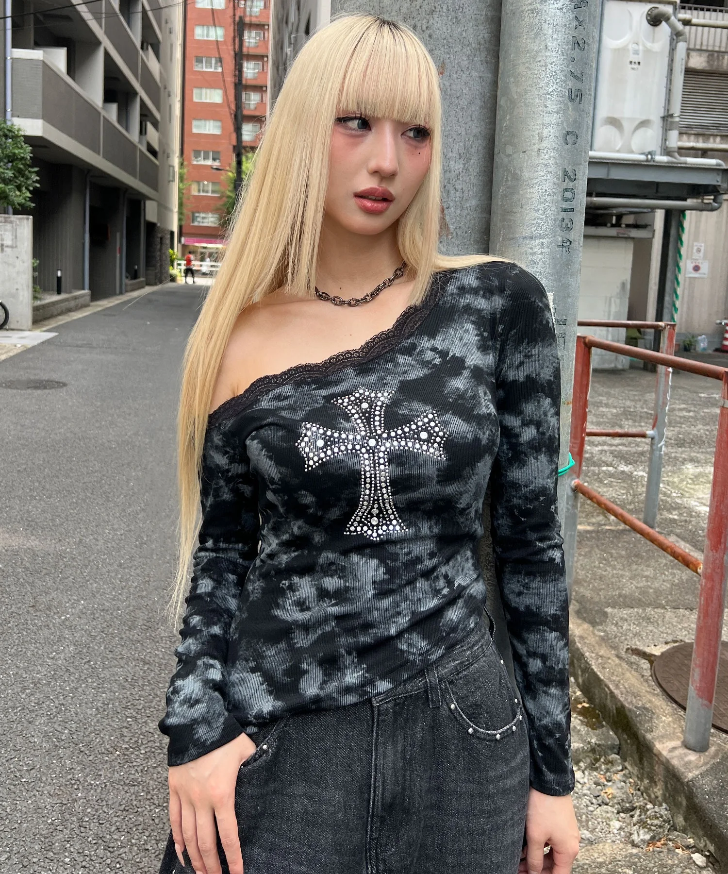 オフショルクロスロンT - Image 8