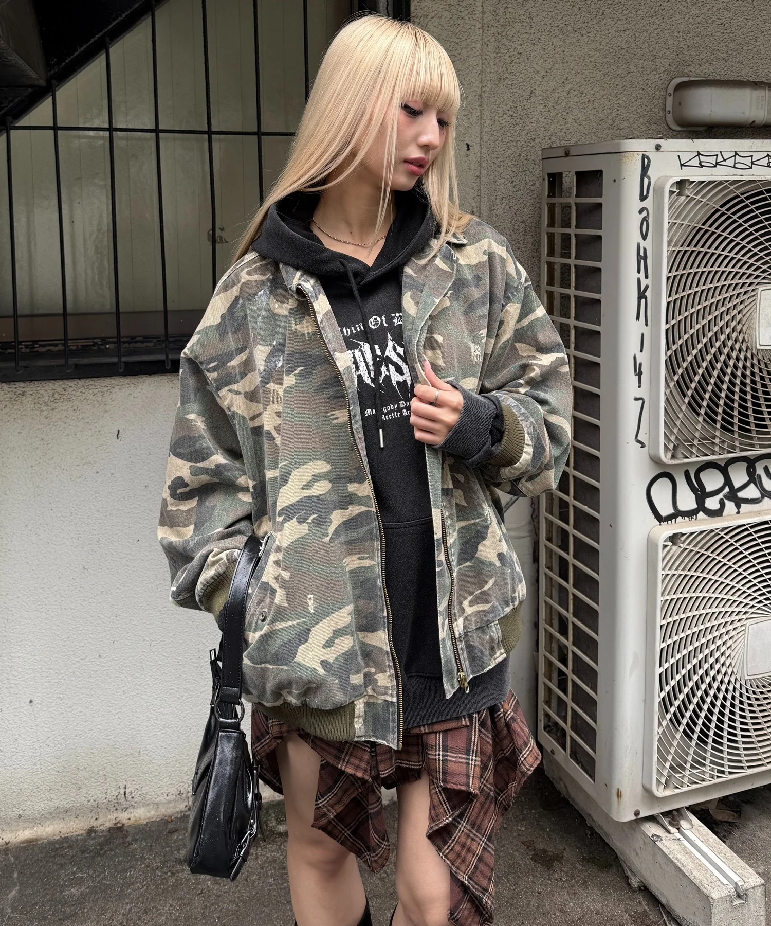 エイジドカモフラフライトジャケット - Image 9