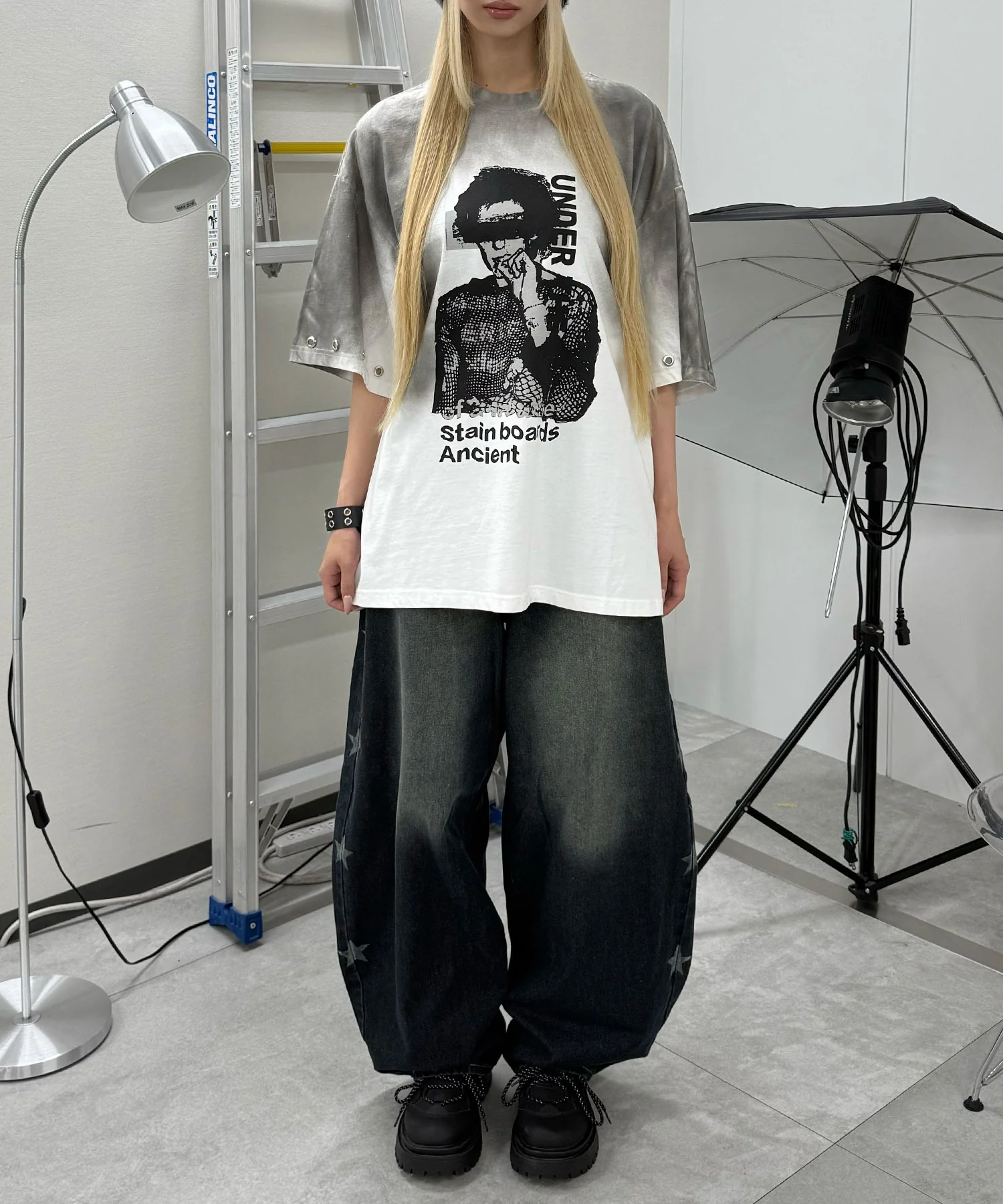 PUNKSアイレットビッグT - Image 4