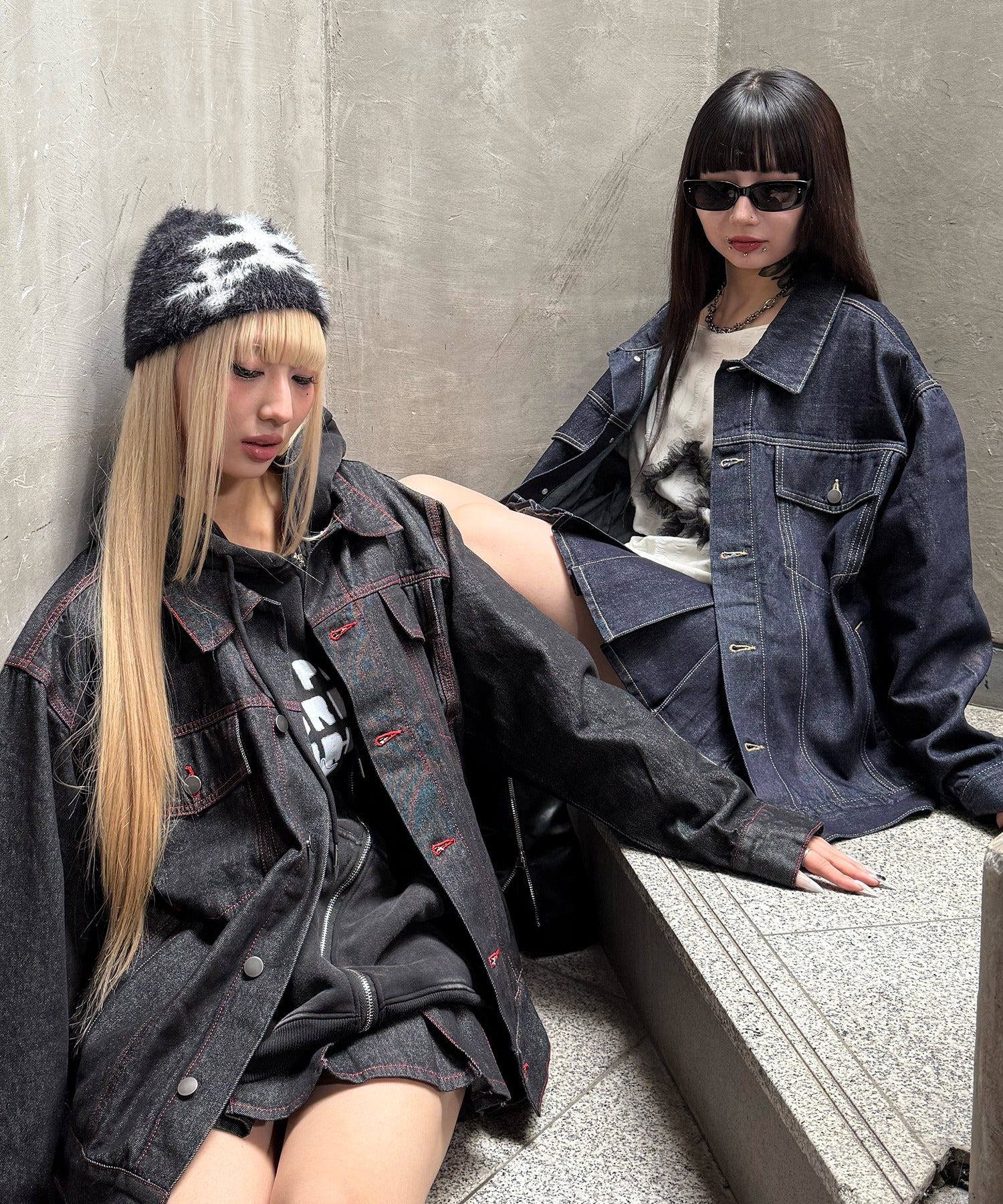 オーバーリジットデニムジャケット - Image 3