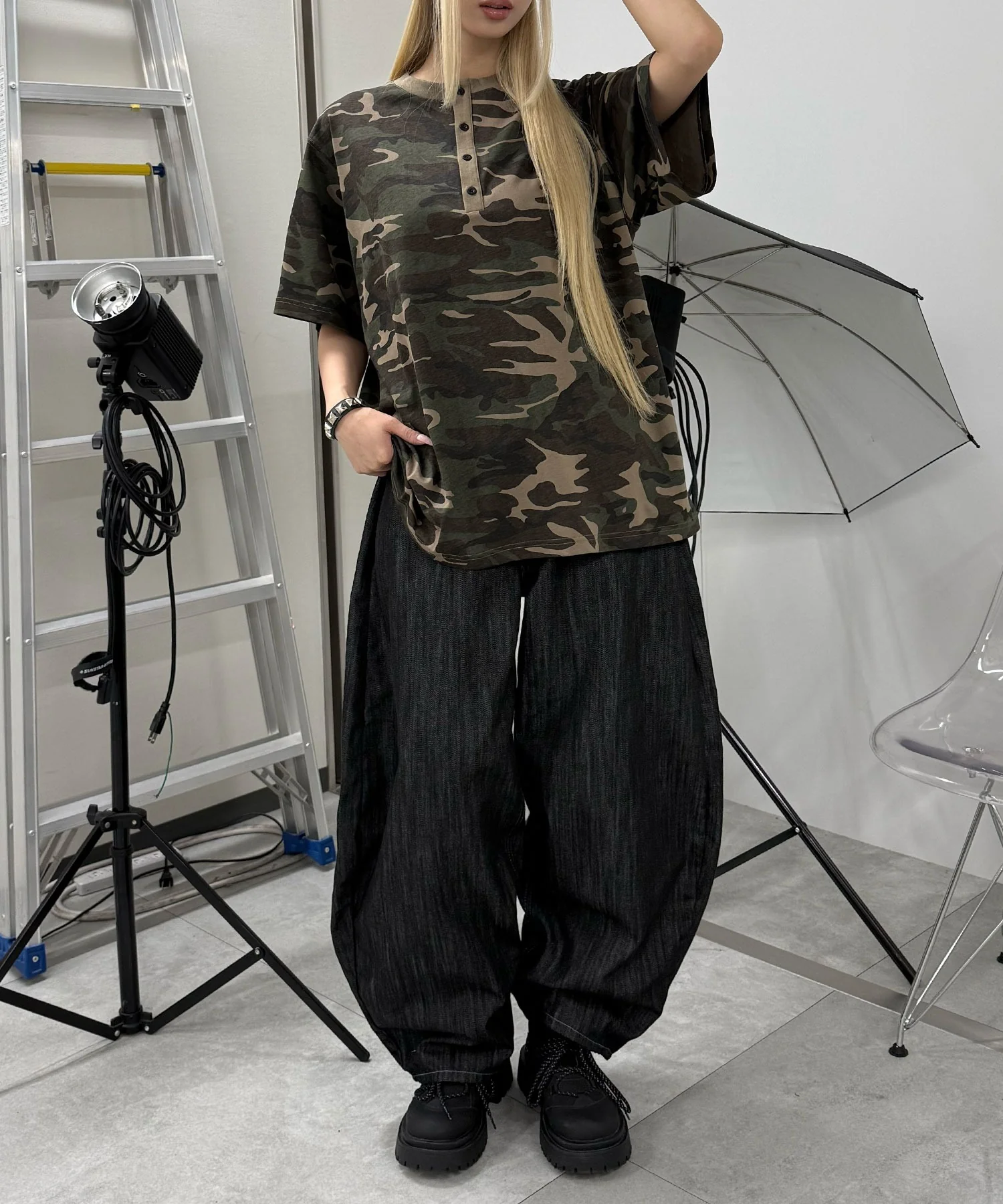スタッズスラブカーブデニム - Image 14