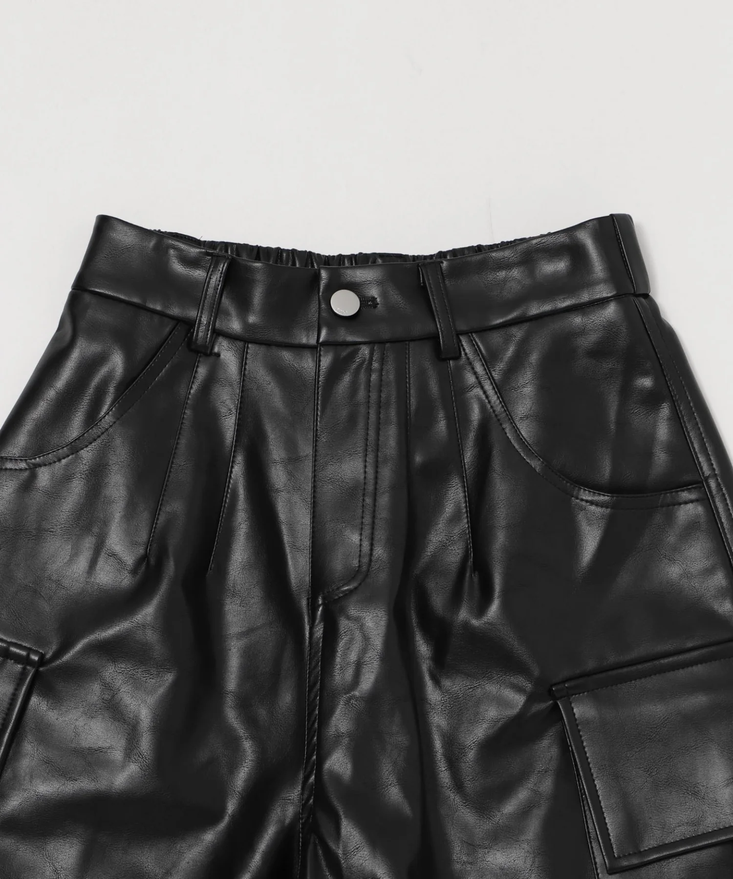 合皮カーゴハーフパンツ - Image 11