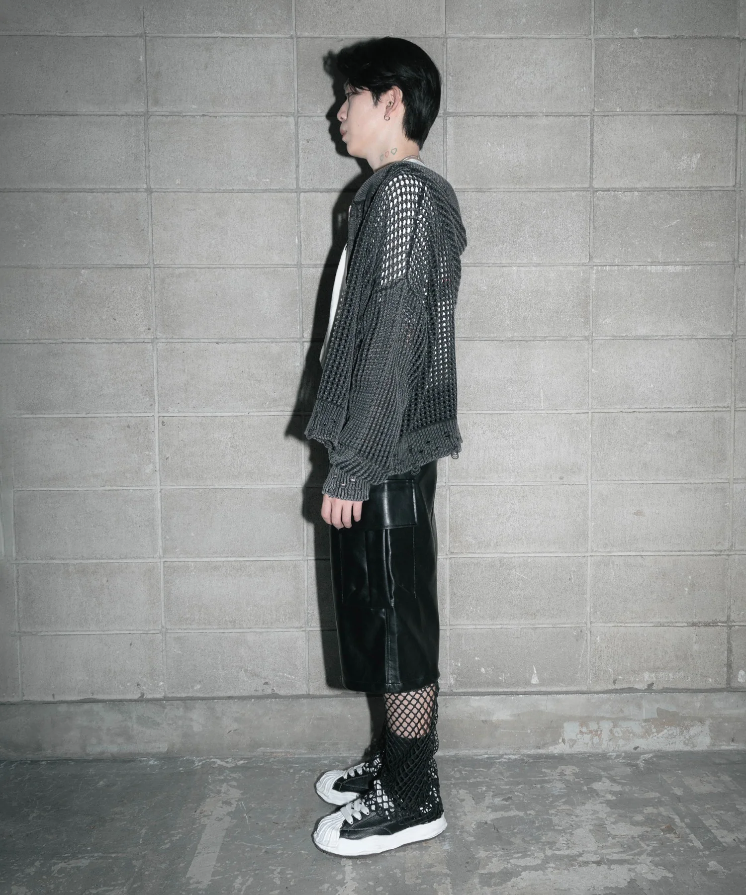 合皮カーゴハーフパンツ - Image 5