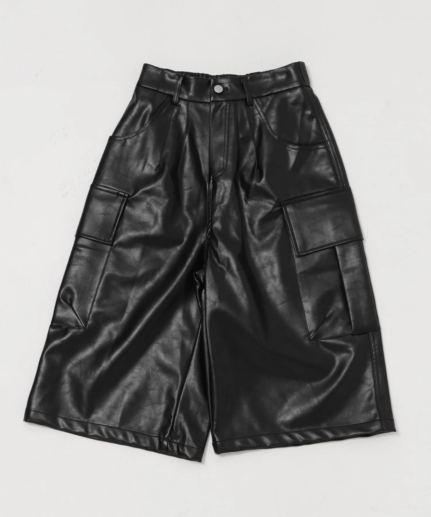 合皮カーゴハーフパンツ - Image 9