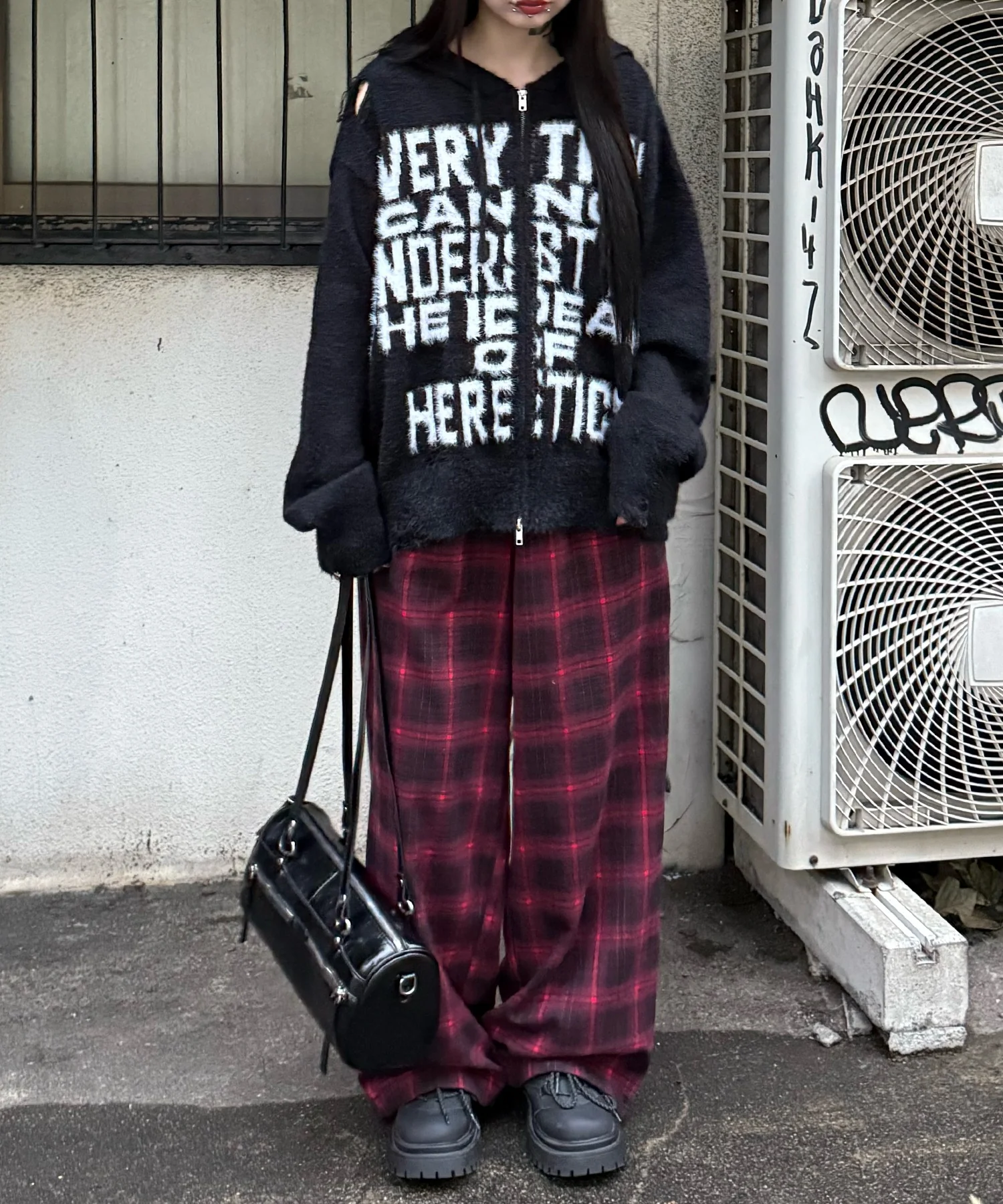 チェックワイドパンツ - Image 4