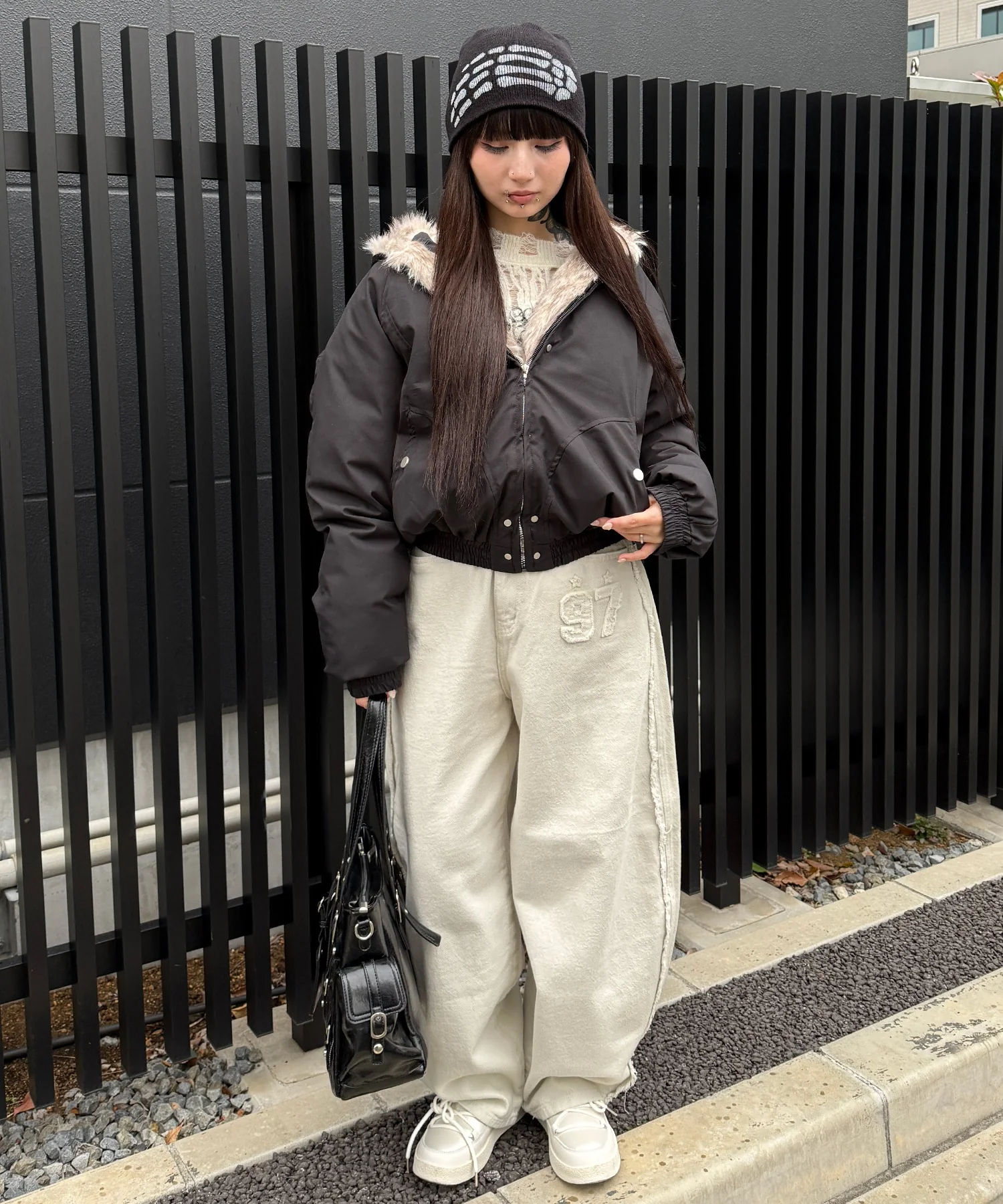 インサイドフェイクファーブルゾン - Image 9
