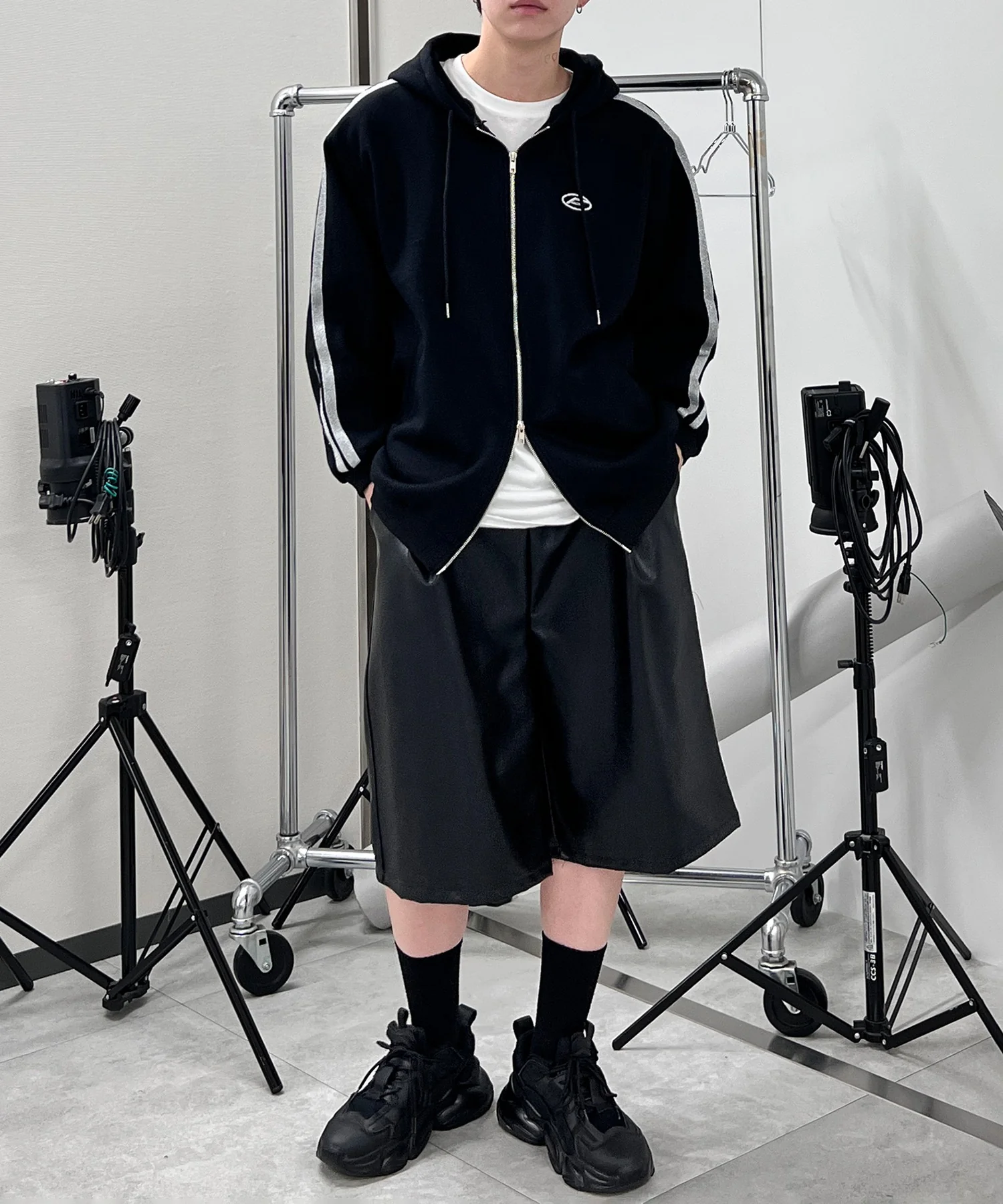 グリッターラインダブルZIPビッグパーカー - Image 13