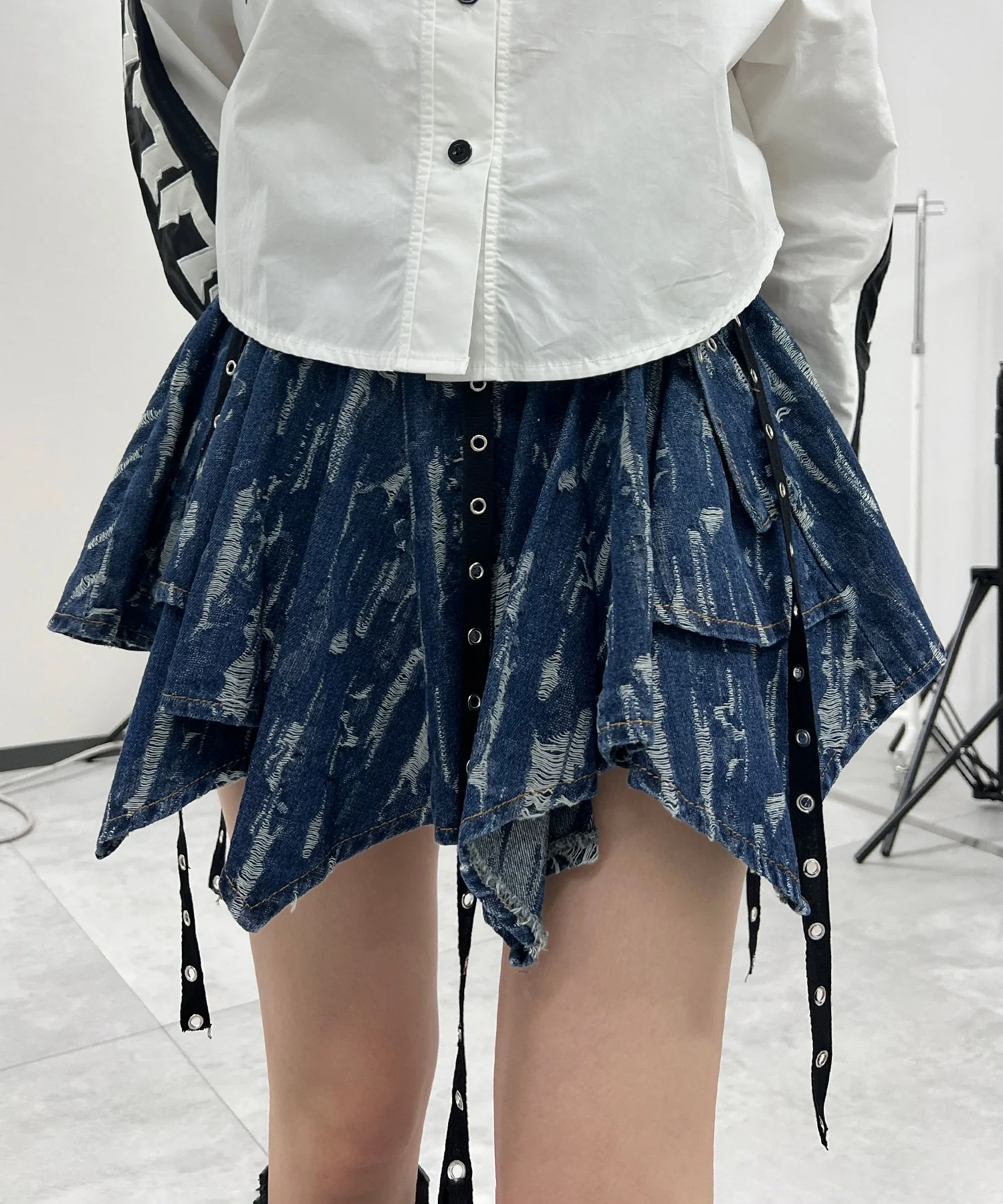 パンクデニムミニスカパン - Image 2