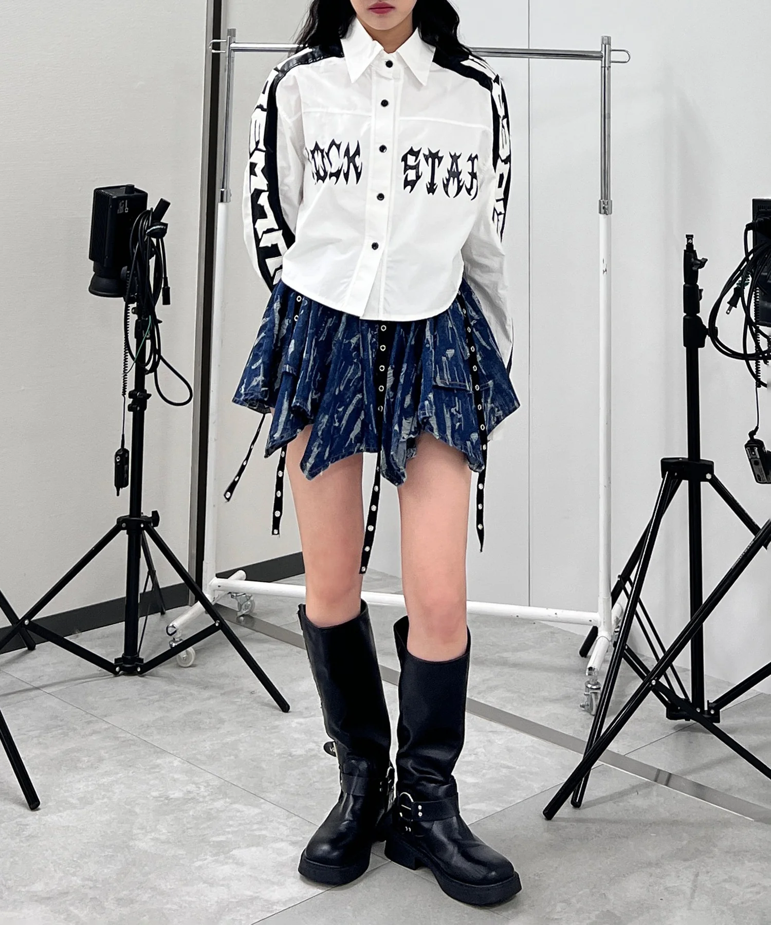 パンクデニムミニスカパン - Image 4
