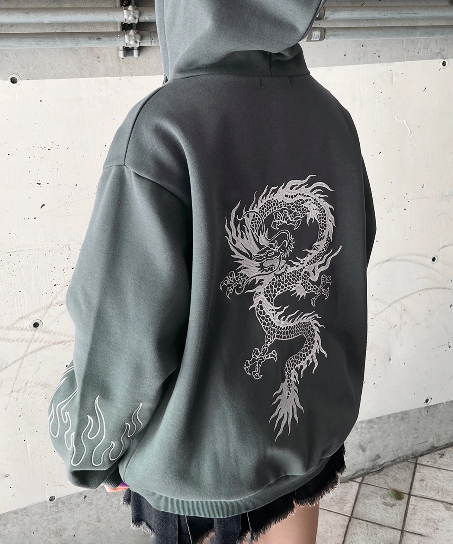 ドラゴン刺繍ビッグZIPパーカー　 - Image 17