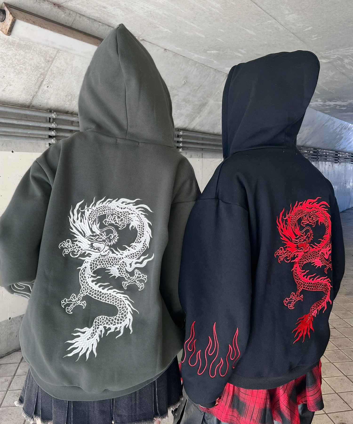 ドラゴン刺繍ビッグZIPパーカー　 - Image 5