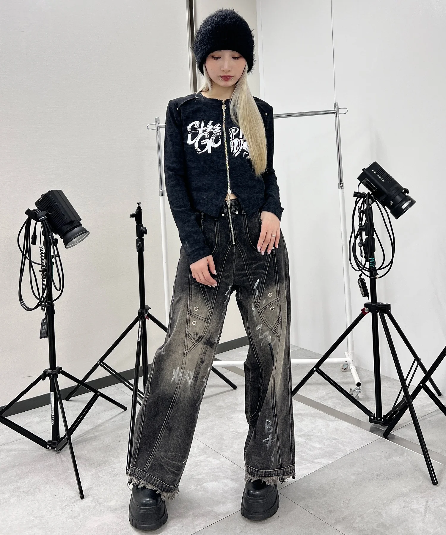 ダブルZIPロゴトップス - Image 4