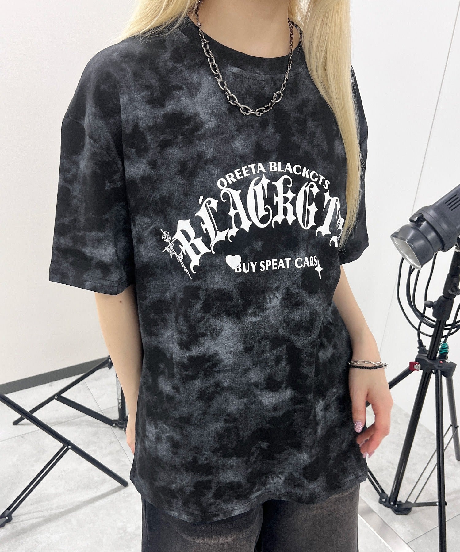 ゴシックロゴタイダイビッグT - Image 9