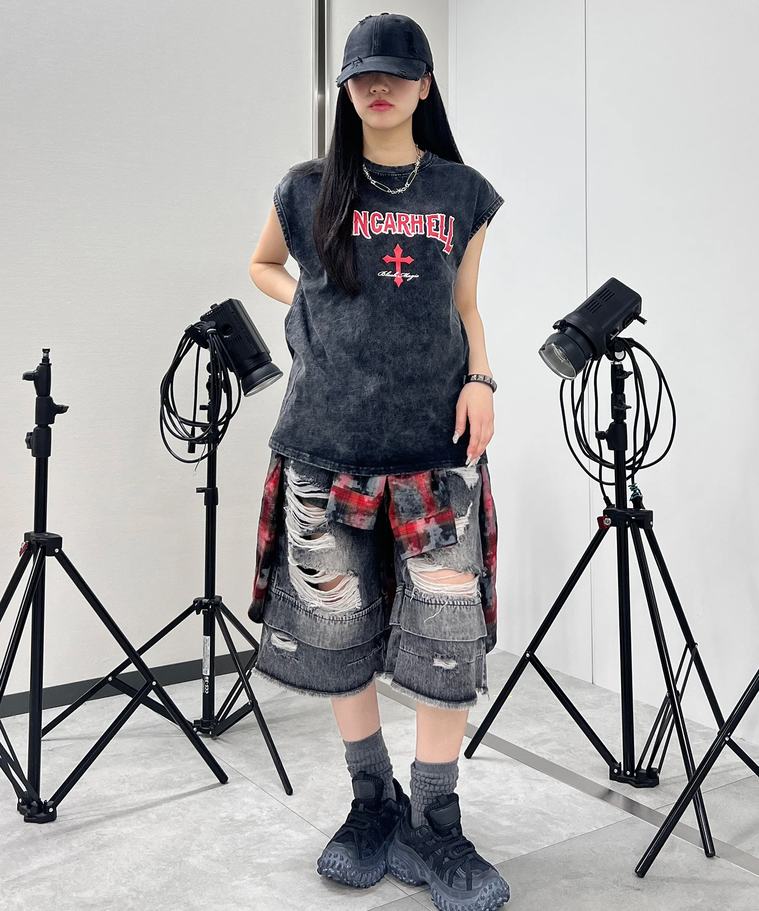 ピグメントノースリーブクロスビッグT - Image 5