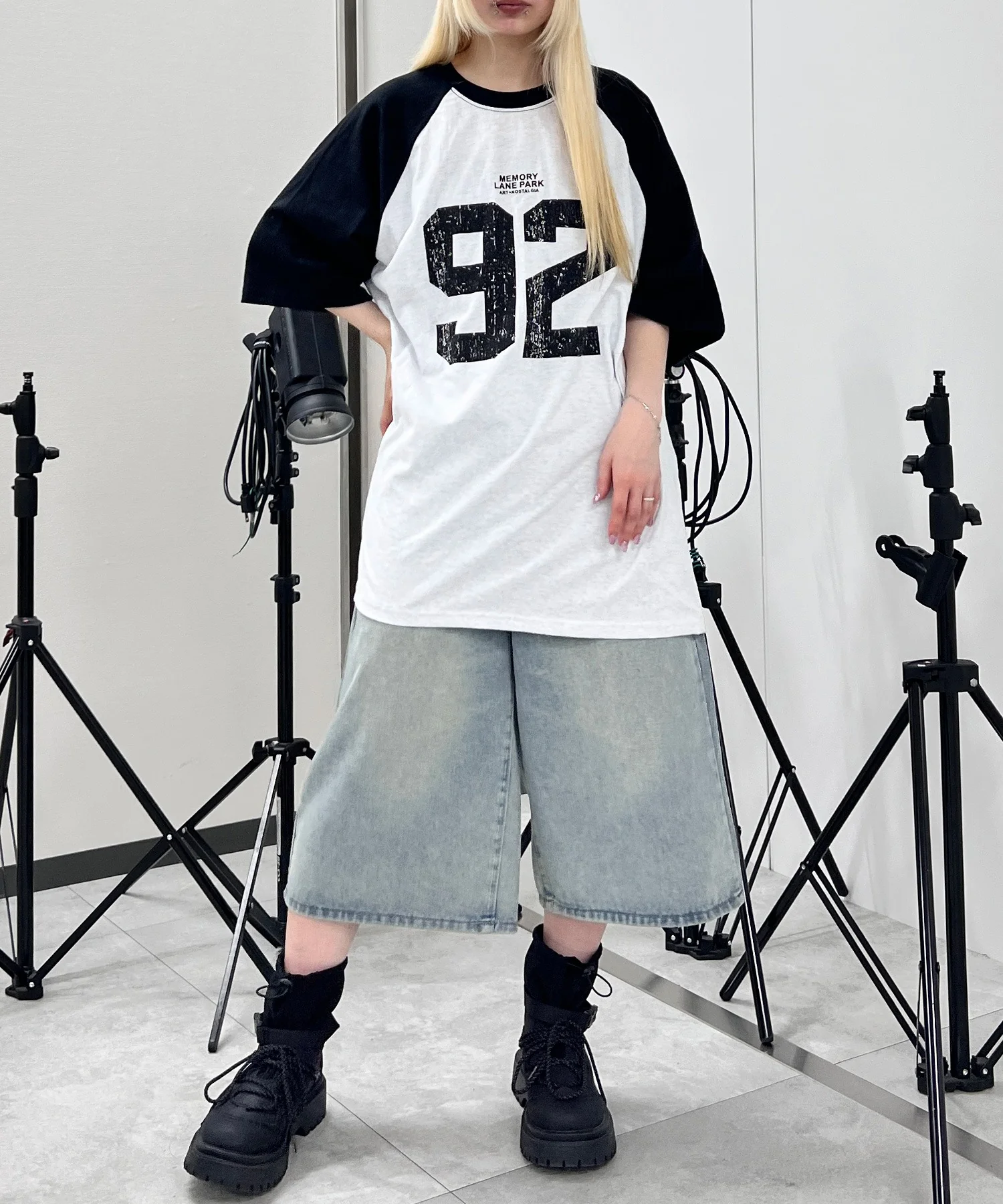 ワイドデニムハーフパンツ - Image 5