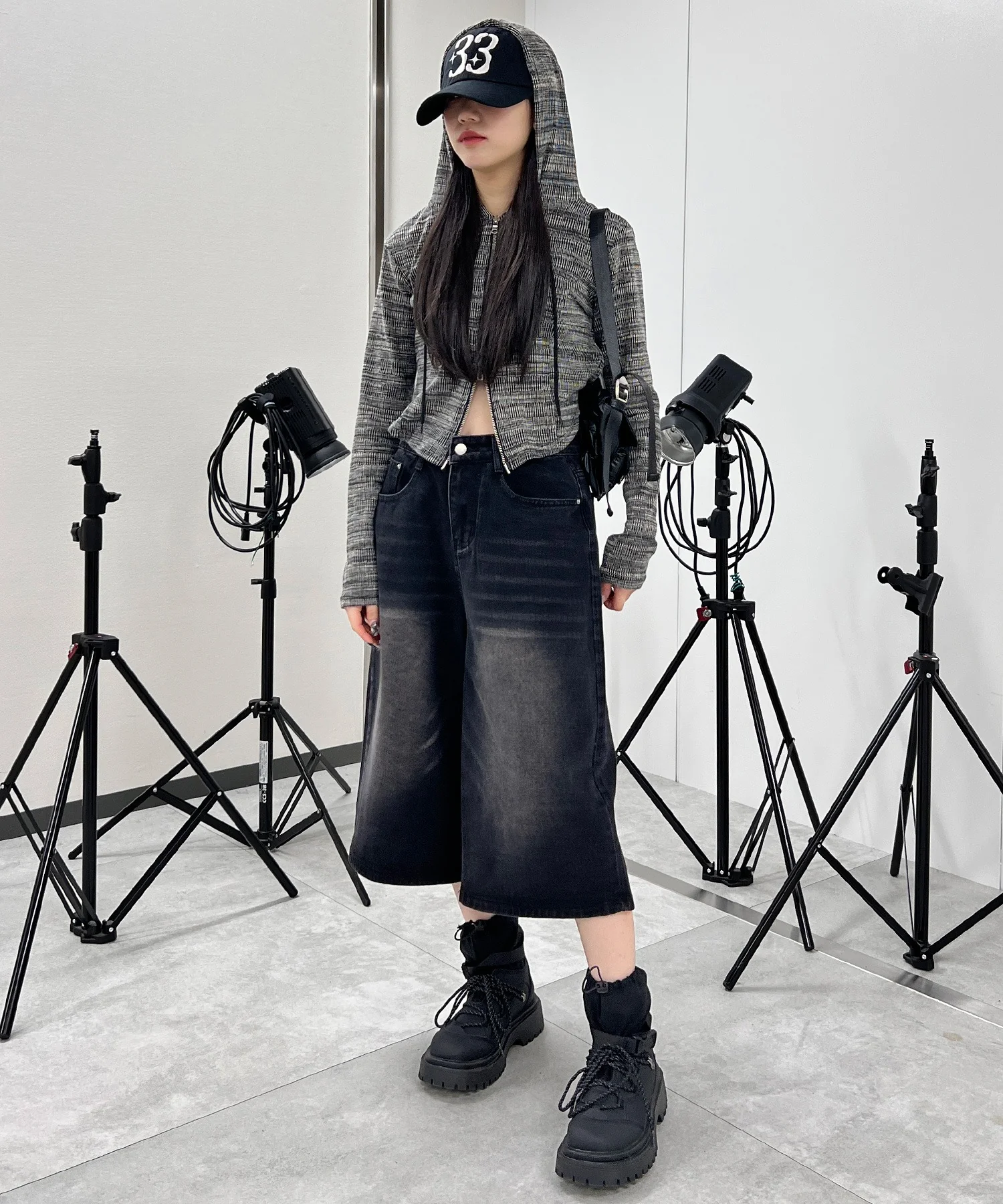 ワイドデニムハーフパンツ - Image 7