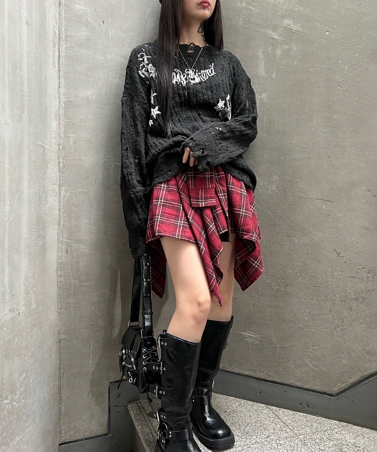 フェイクスリーブイレヘムスカート - Image 13