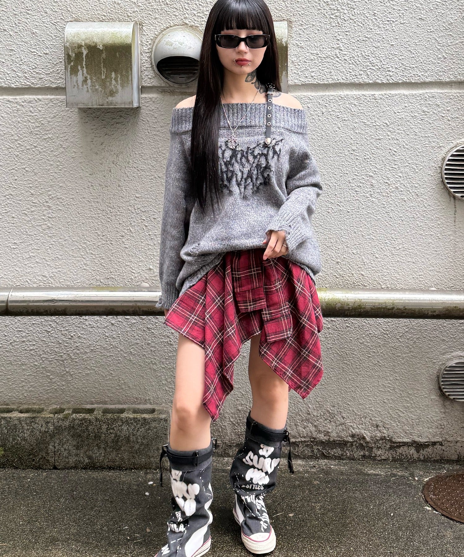 フェイクスリーブイレヘムスカート - Image 14