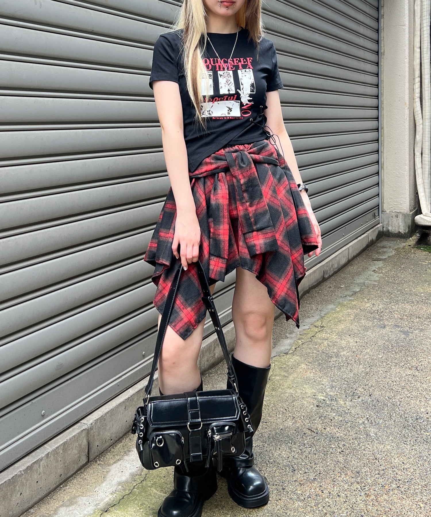 フェイクスリーブイレヘムスカート - Image 16