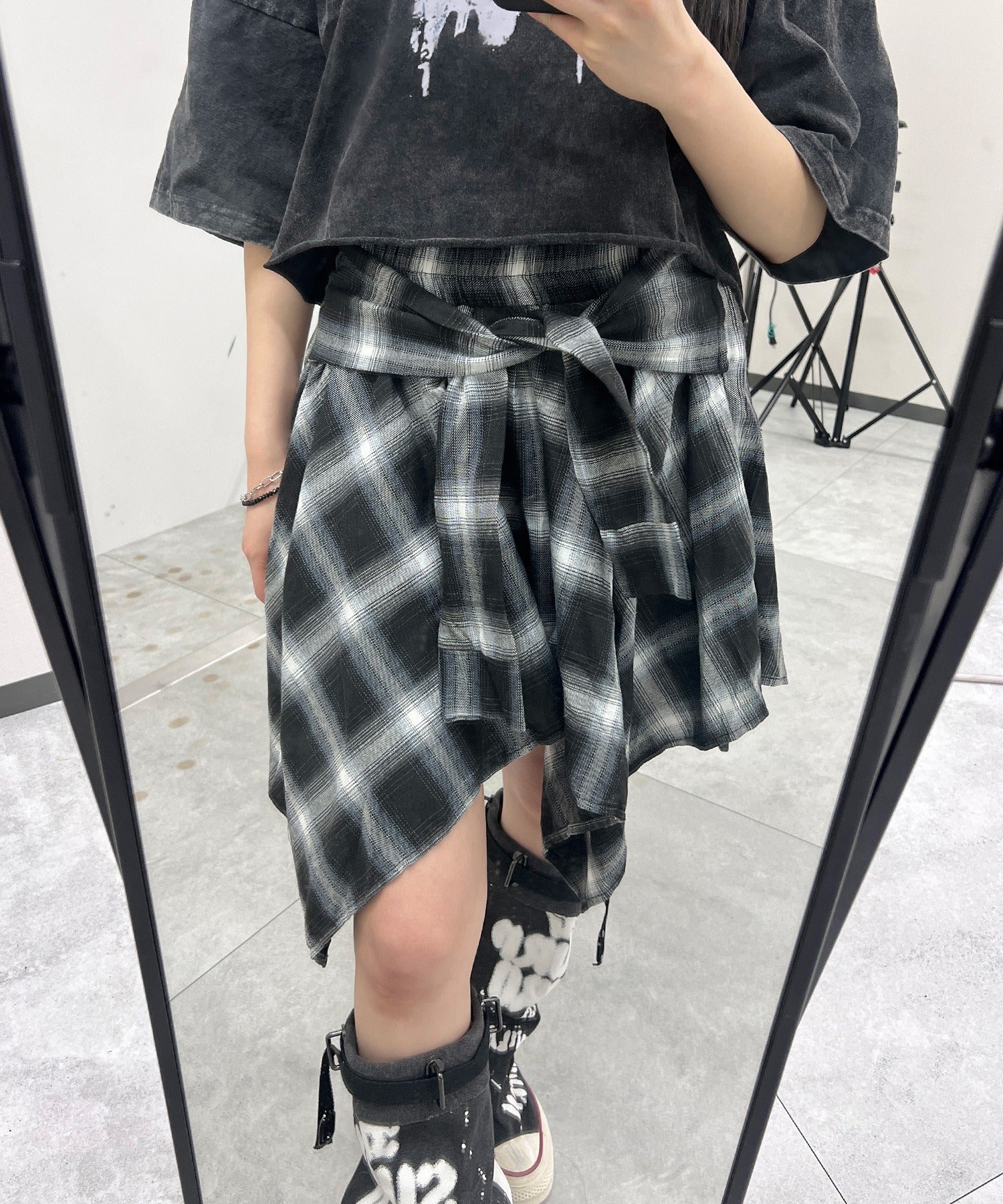 フェイクスリーブイレヘムスカート - Image 19