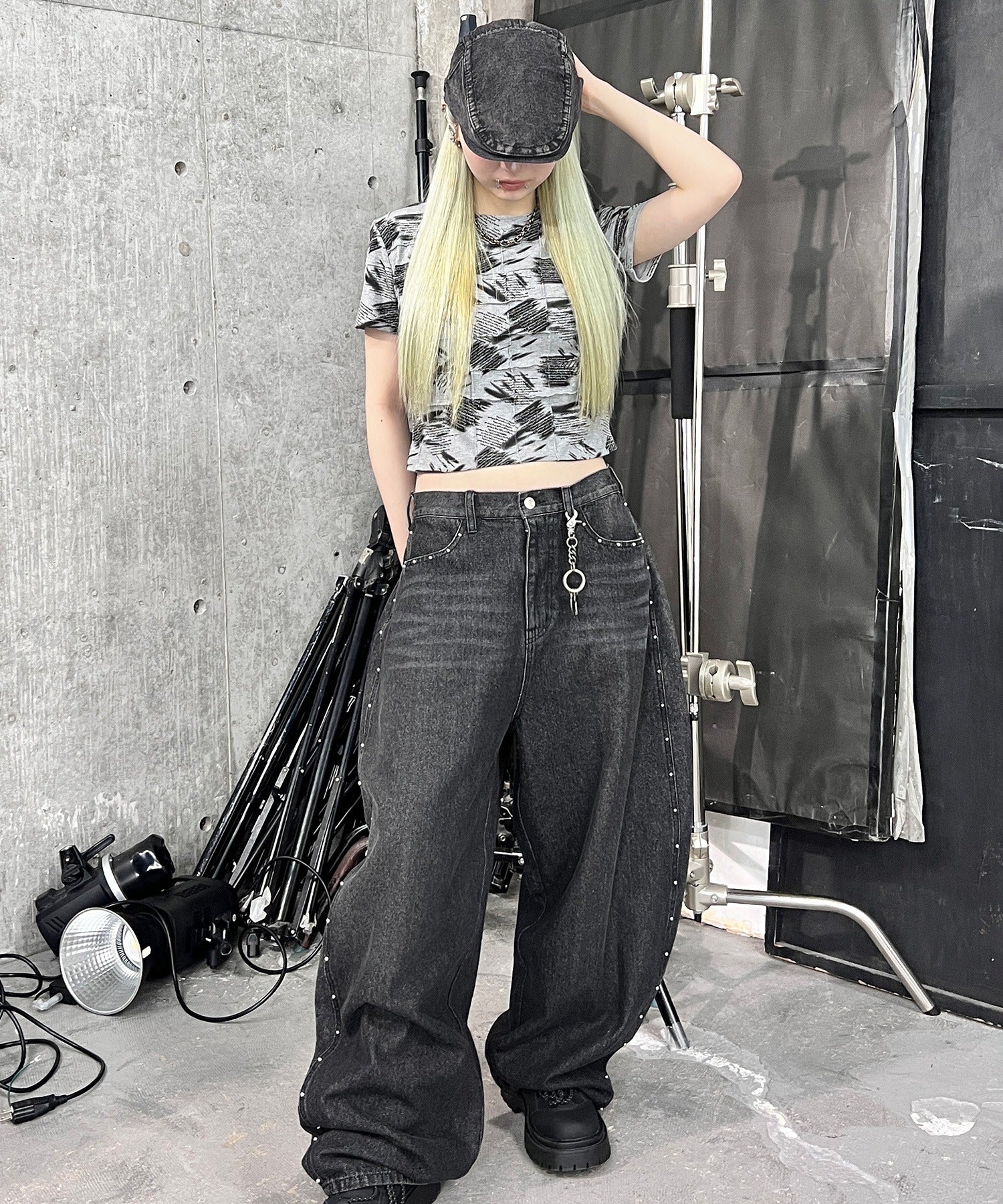 オールオーバーパンクロゴT - Image 7
