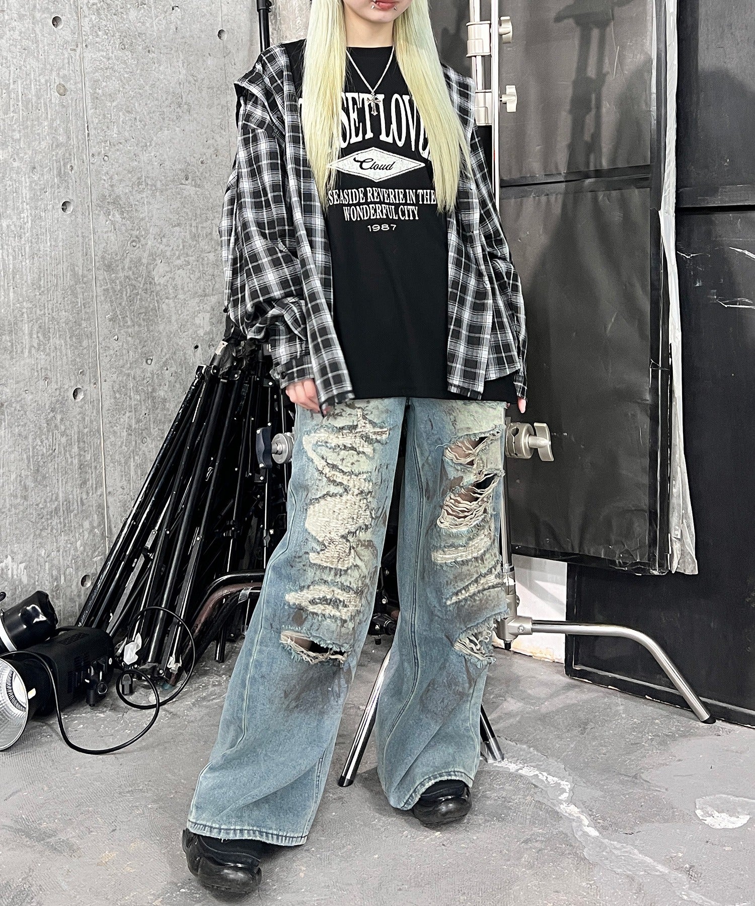 ハードダメージデニム - Image 4