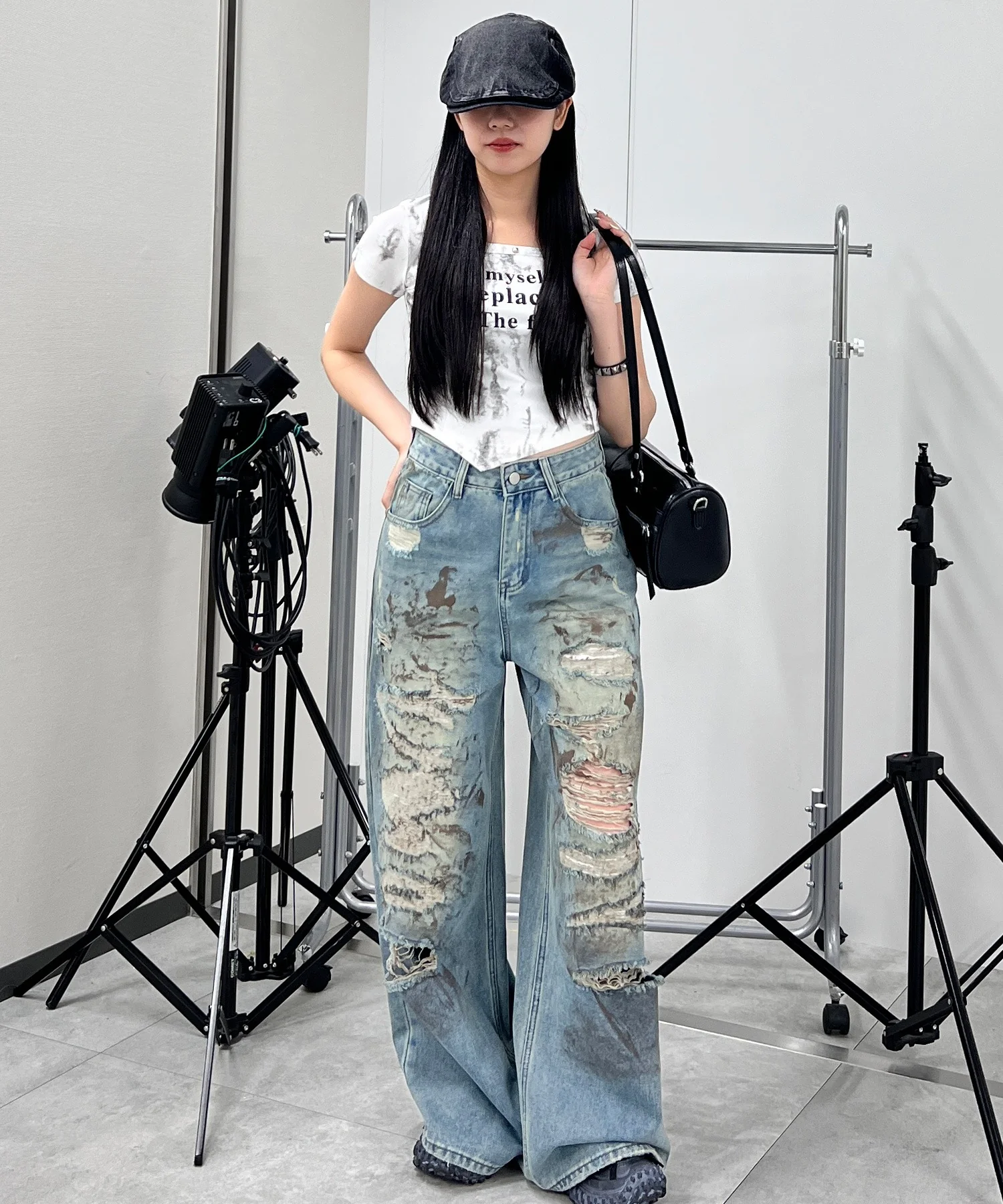 ネックラインスタッズピチT - Image 4