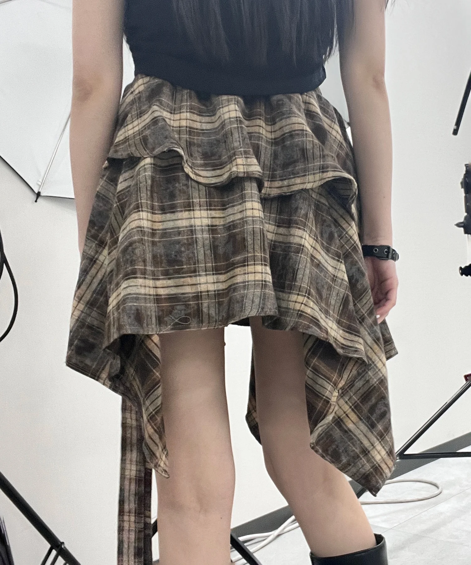 ブリーチチェックイレヘムスカート - Image 10