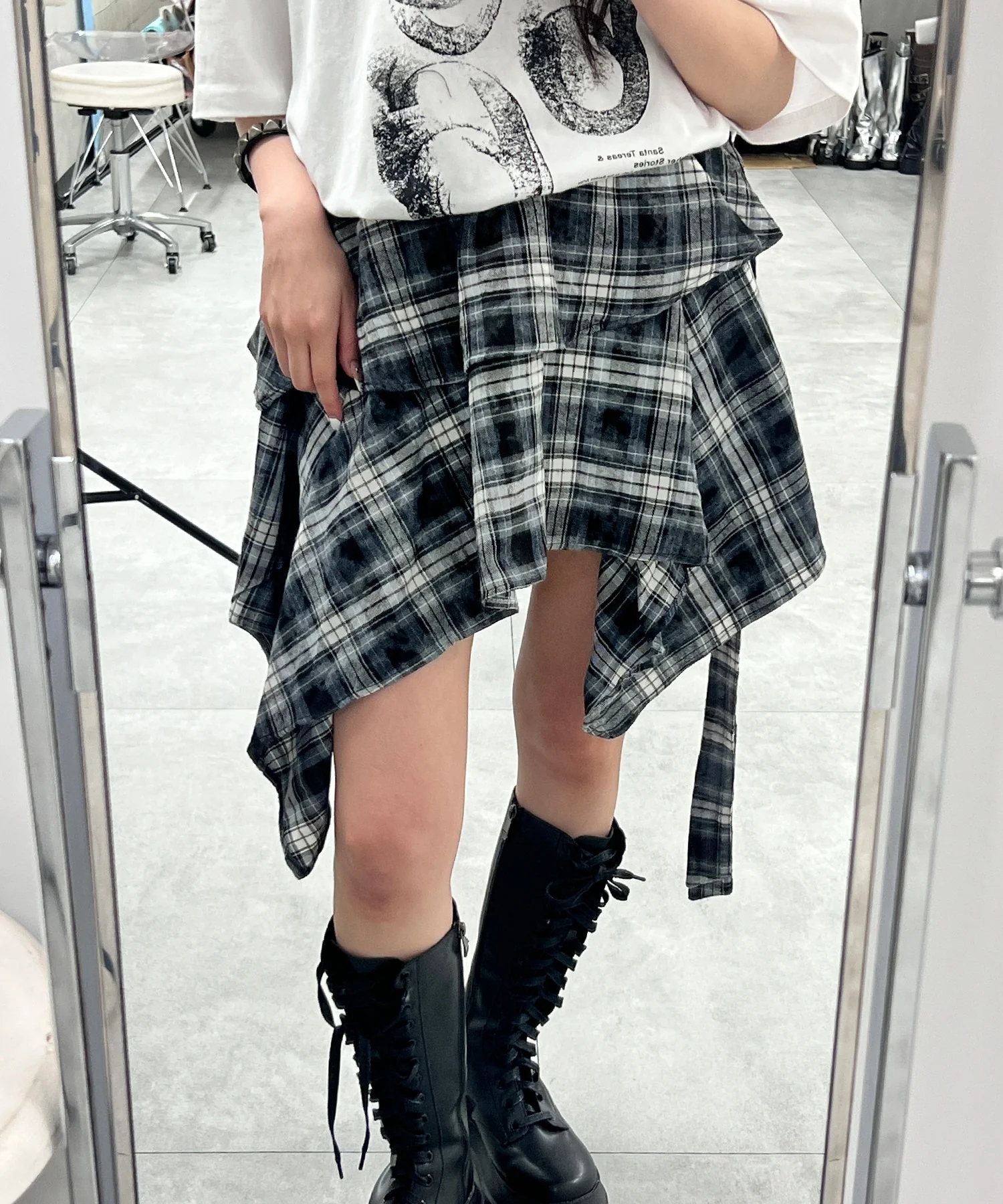 ブリーチチェックイレヘムスカート - Image 13