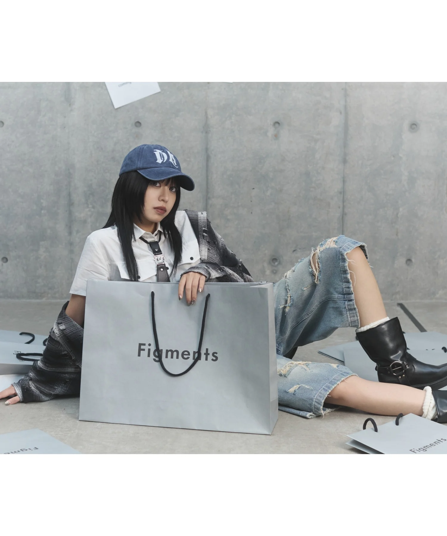 ダメージデニムハーフパンツ - Image 6