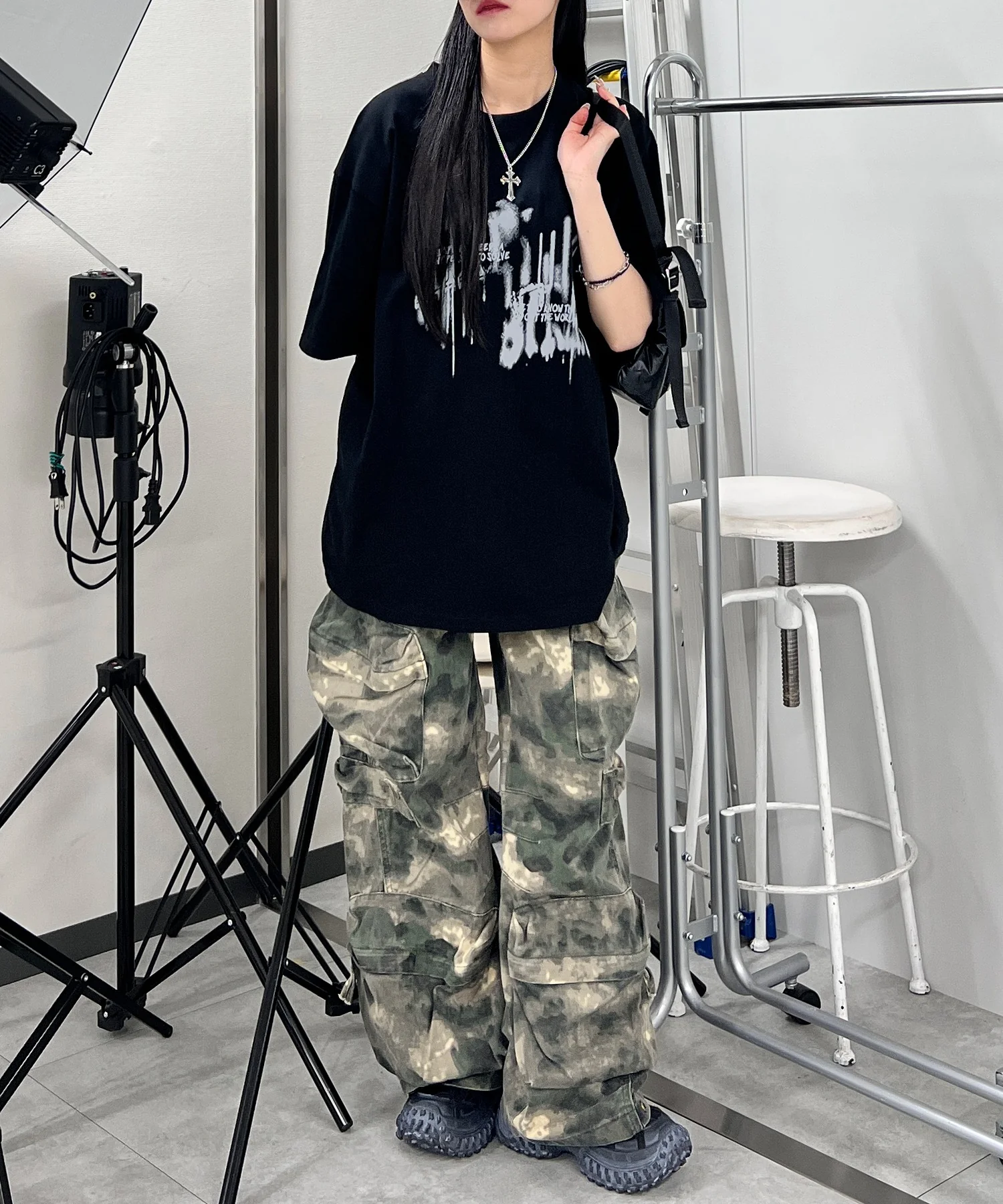 カモフラユーティリティカーゴパンツ - Image 7
