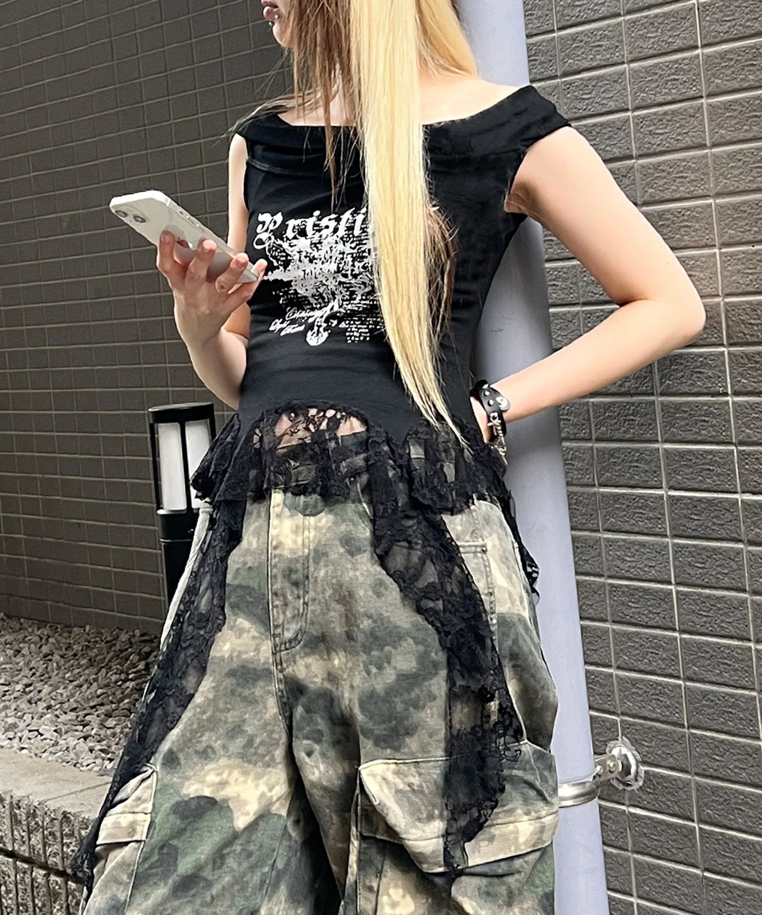 ゴシックサイドレースフリルトップ - Image 2