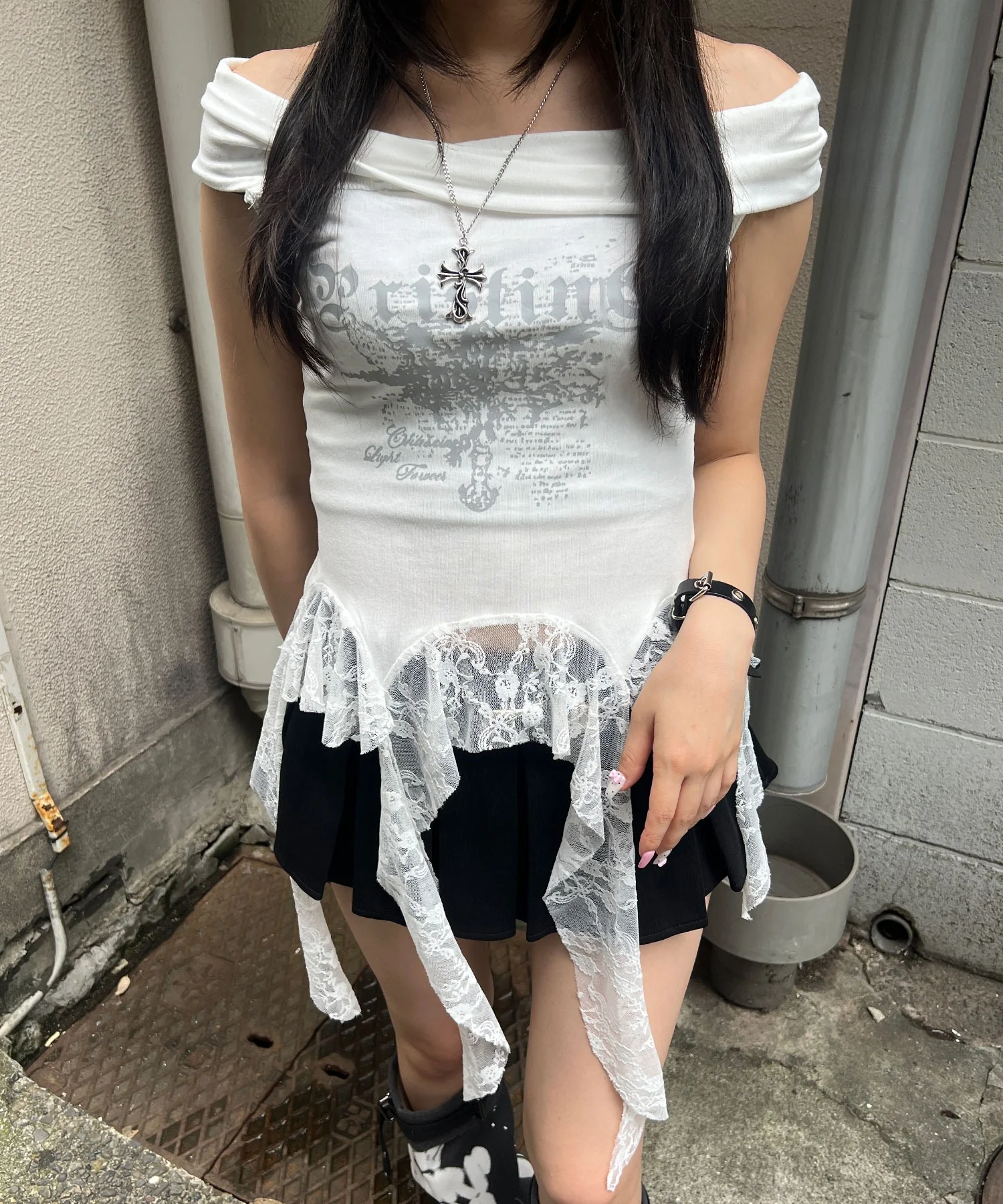 ゴシックサイドレースフリルトップ - Image 8