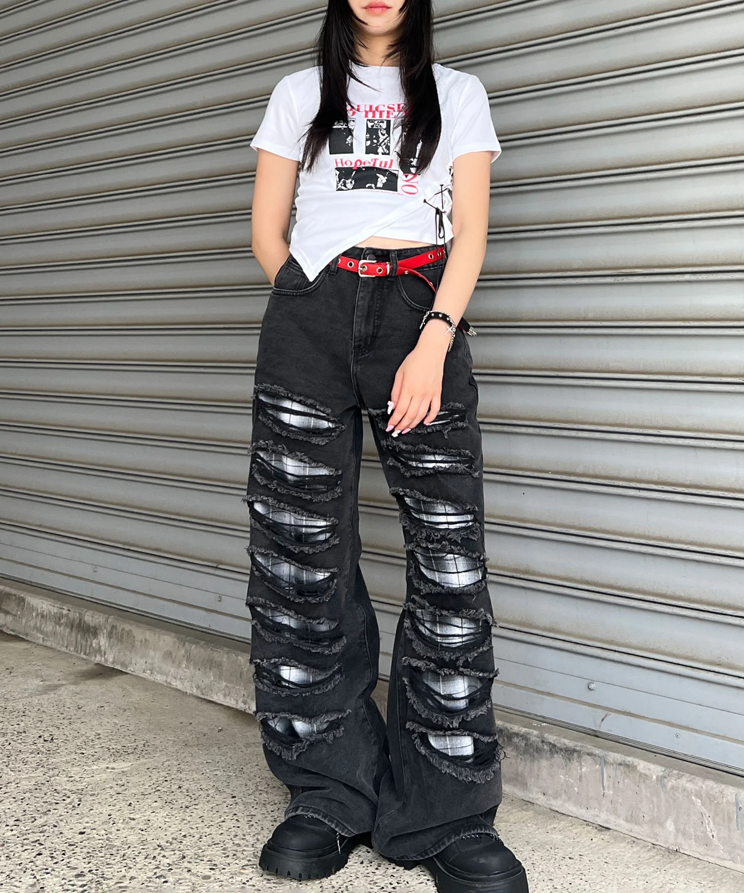 サイドレースアップパンクT - Image 9