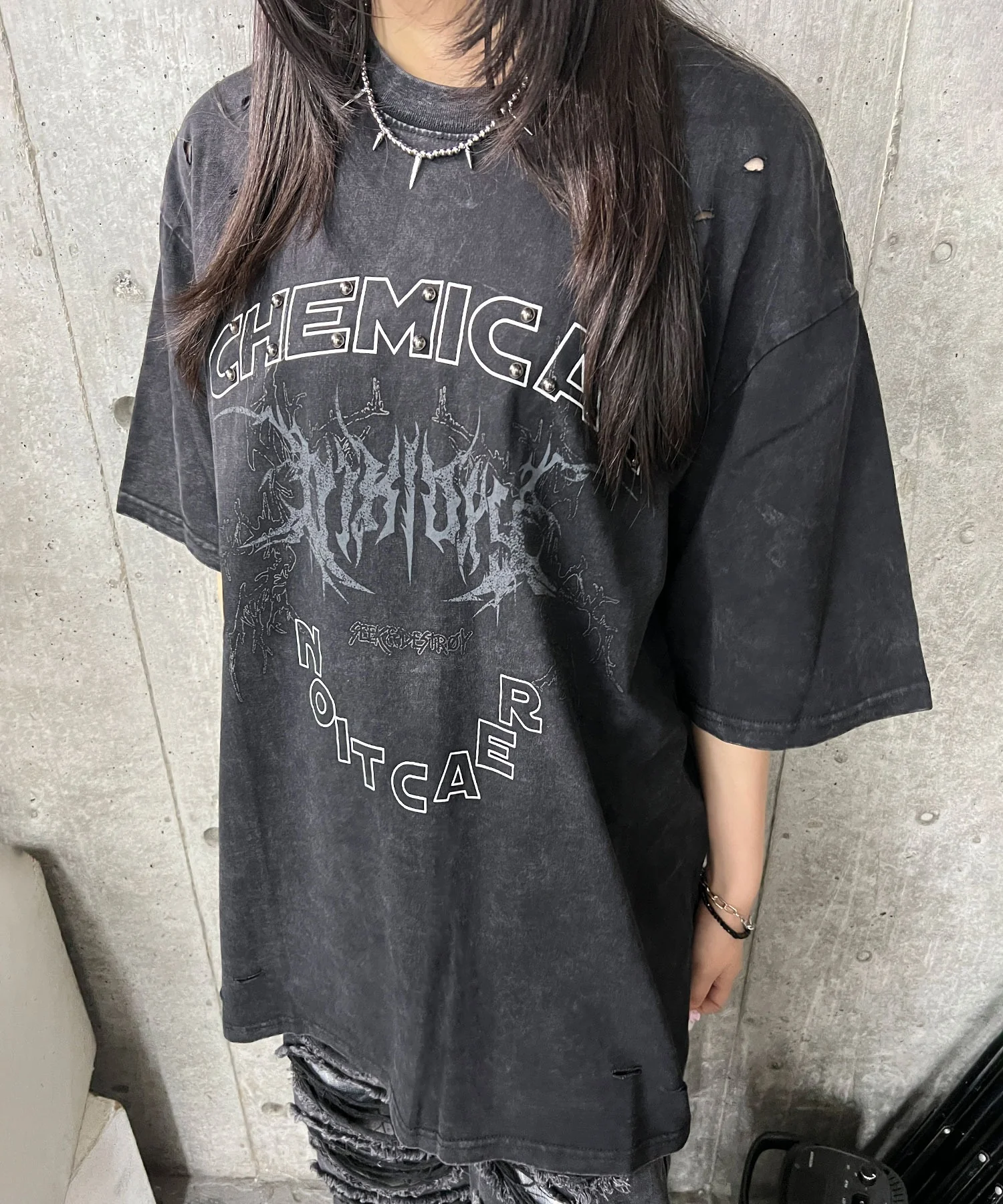ケミカルスタッズビッグT - Image 3