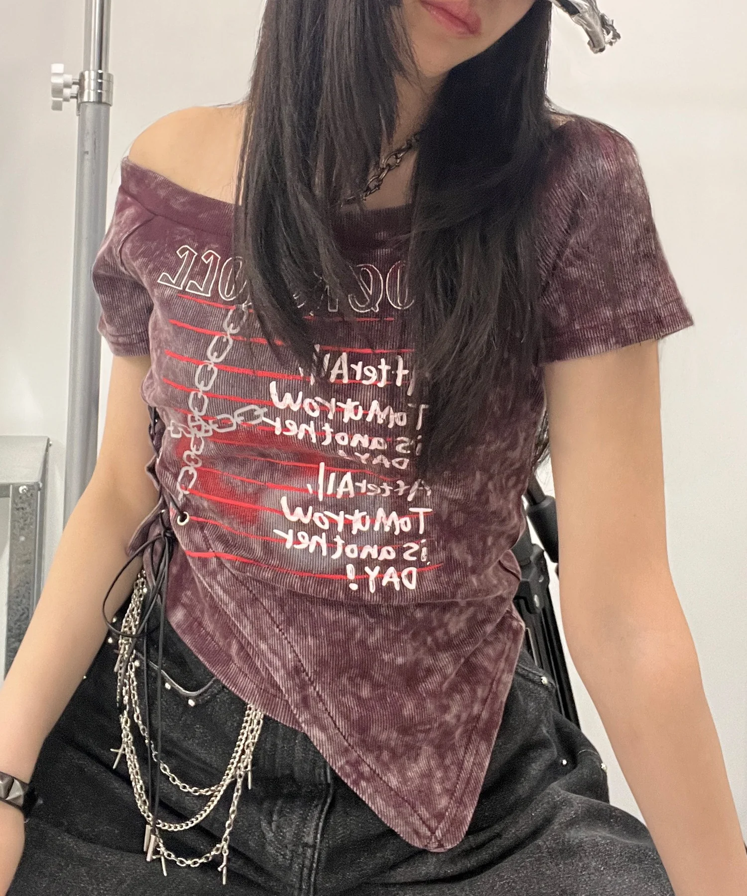 ROCK＆ROLLオフショルT - Image 3