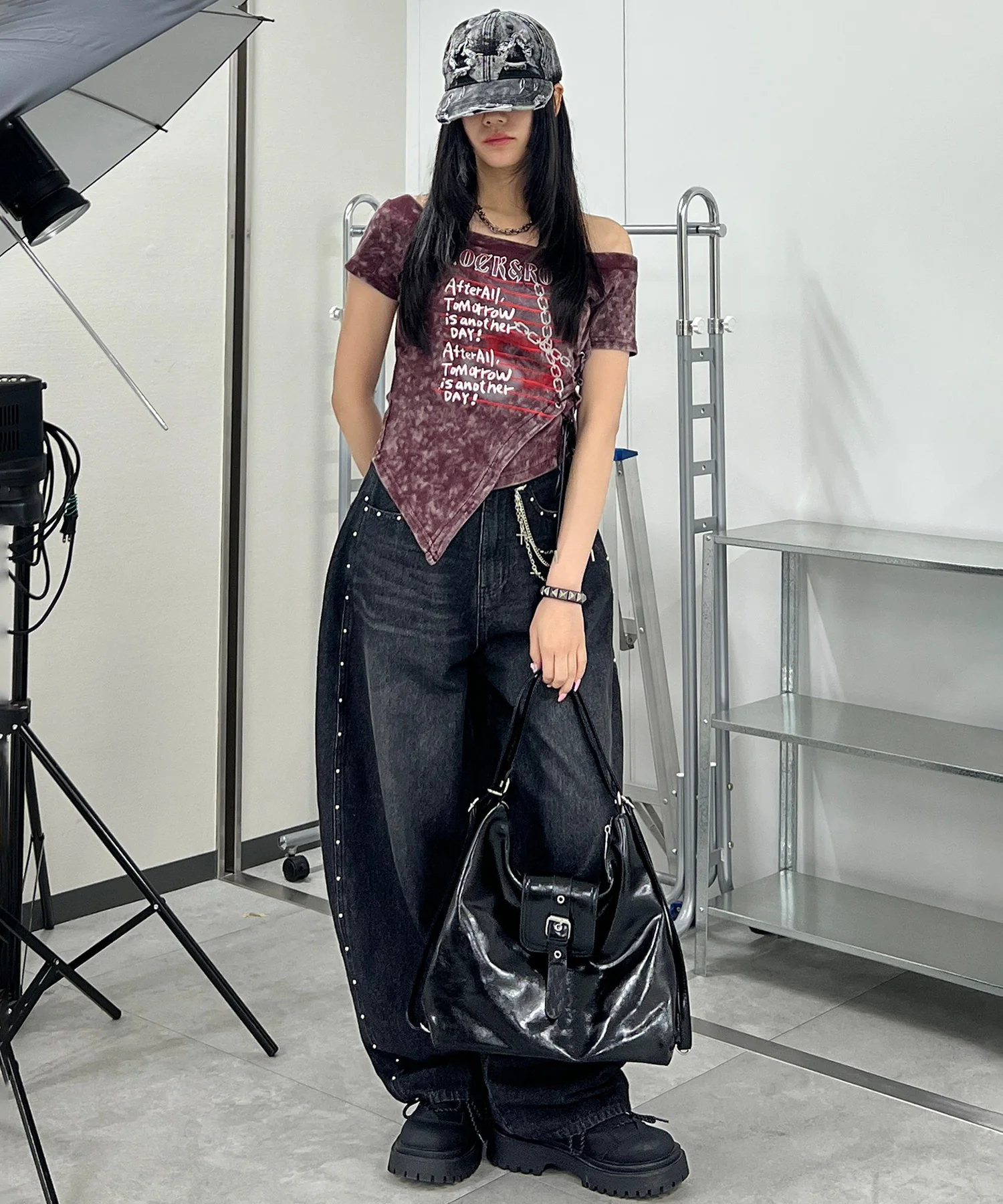 ROCK＆ROLLオフショルT - Image 7